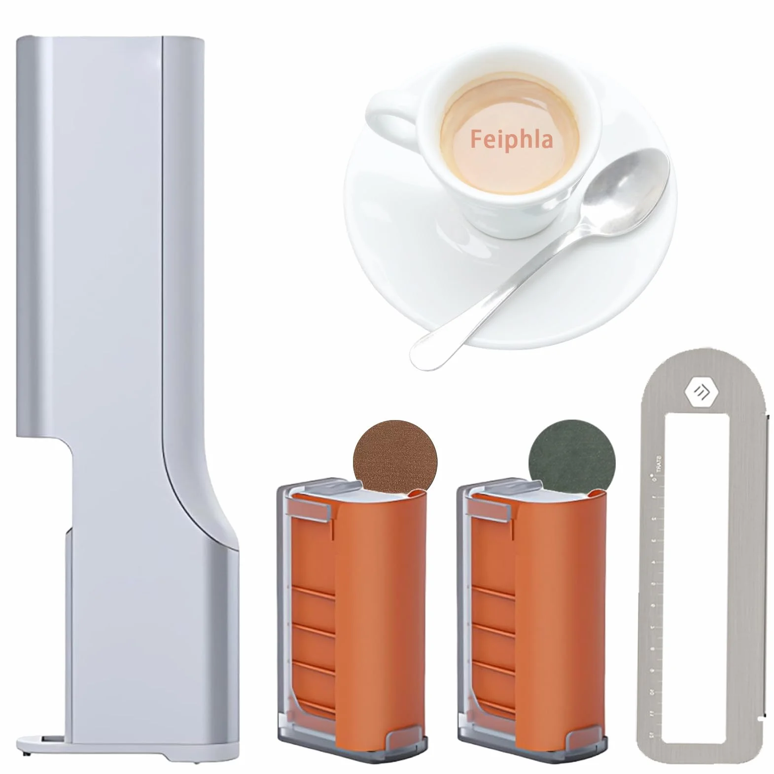 Mini, PrzenośNa, PrzenośNa Drukarka Atramentowa Do Kawy, RęCzna, Bezpieczna Drukarka Do żYwnośCi Z Dodatkową Linijką W Maszynie Do Wypieku Chleba 1*Brown1*Black