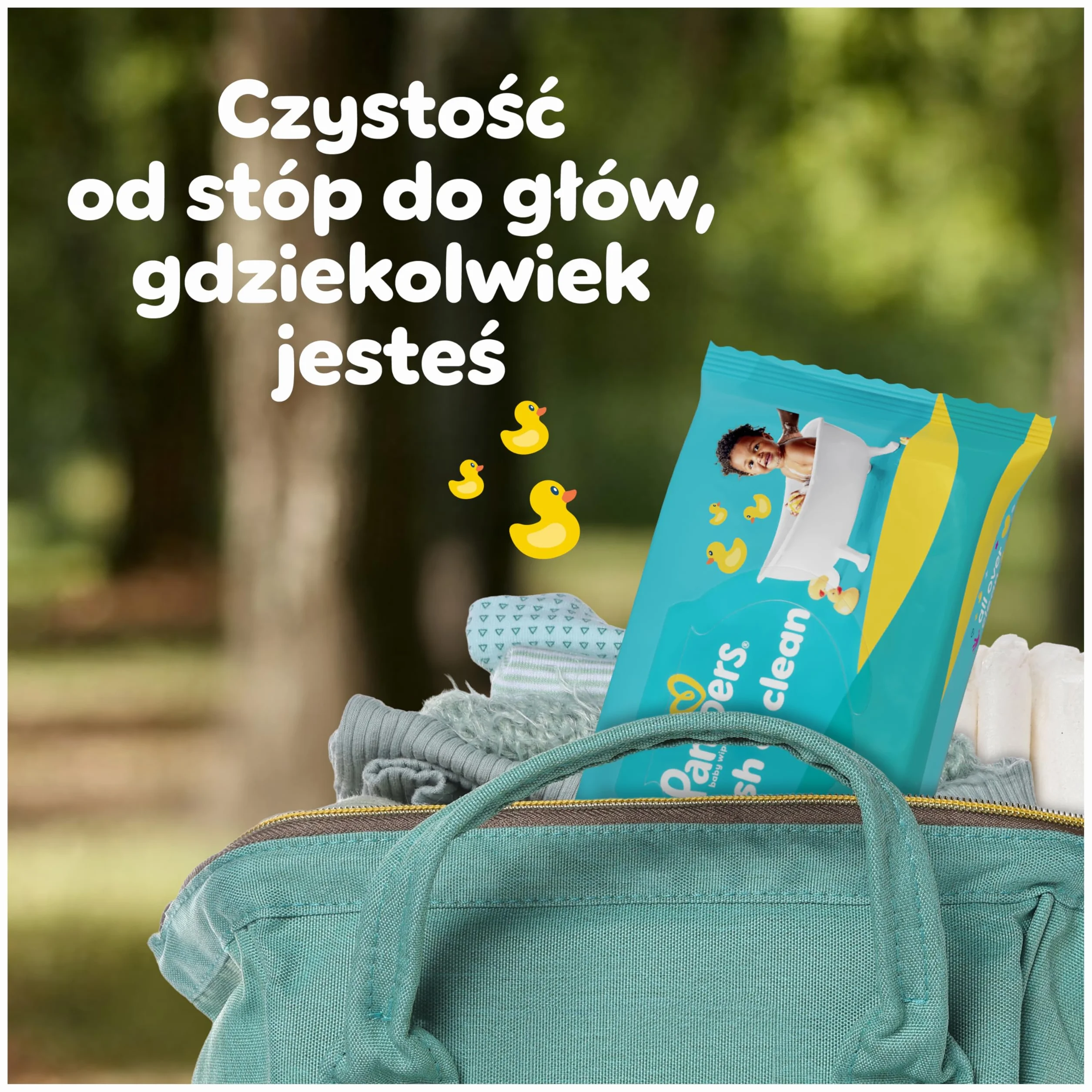 Pampers Fresh Clean Chusteczki Nawilżane Dla Dzieci, 9 Opakowania po 80 Chusteczek = 720 szt., Oczyszczanie Całego Ciała