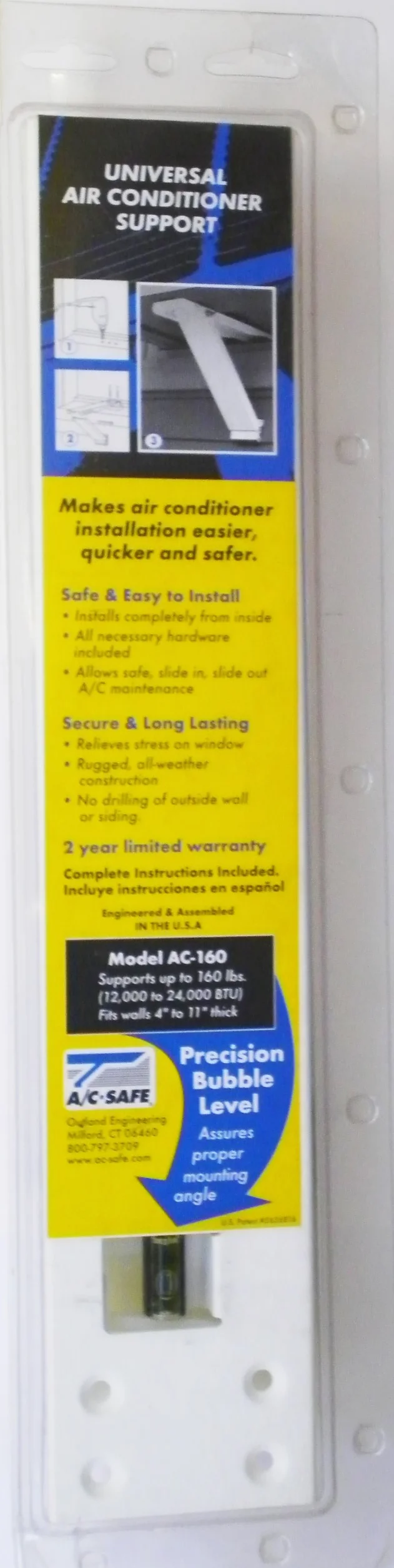AC-Safe C Safe uniwersalny wytrzymały stalowy klimatyzator okienny AC-160