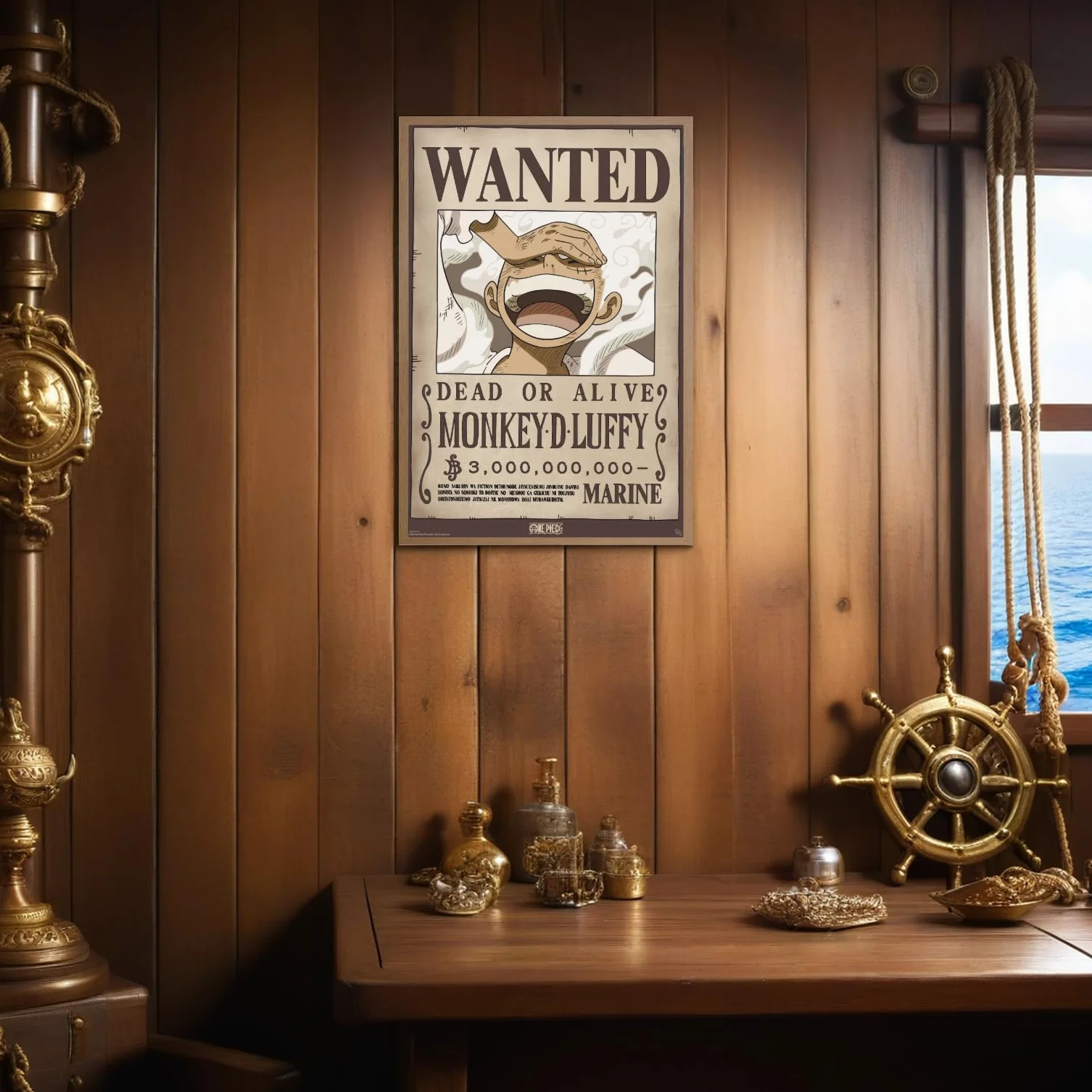 ONE PIECE Plakat Wanted Luffy Wano 91,5 x 61 cm