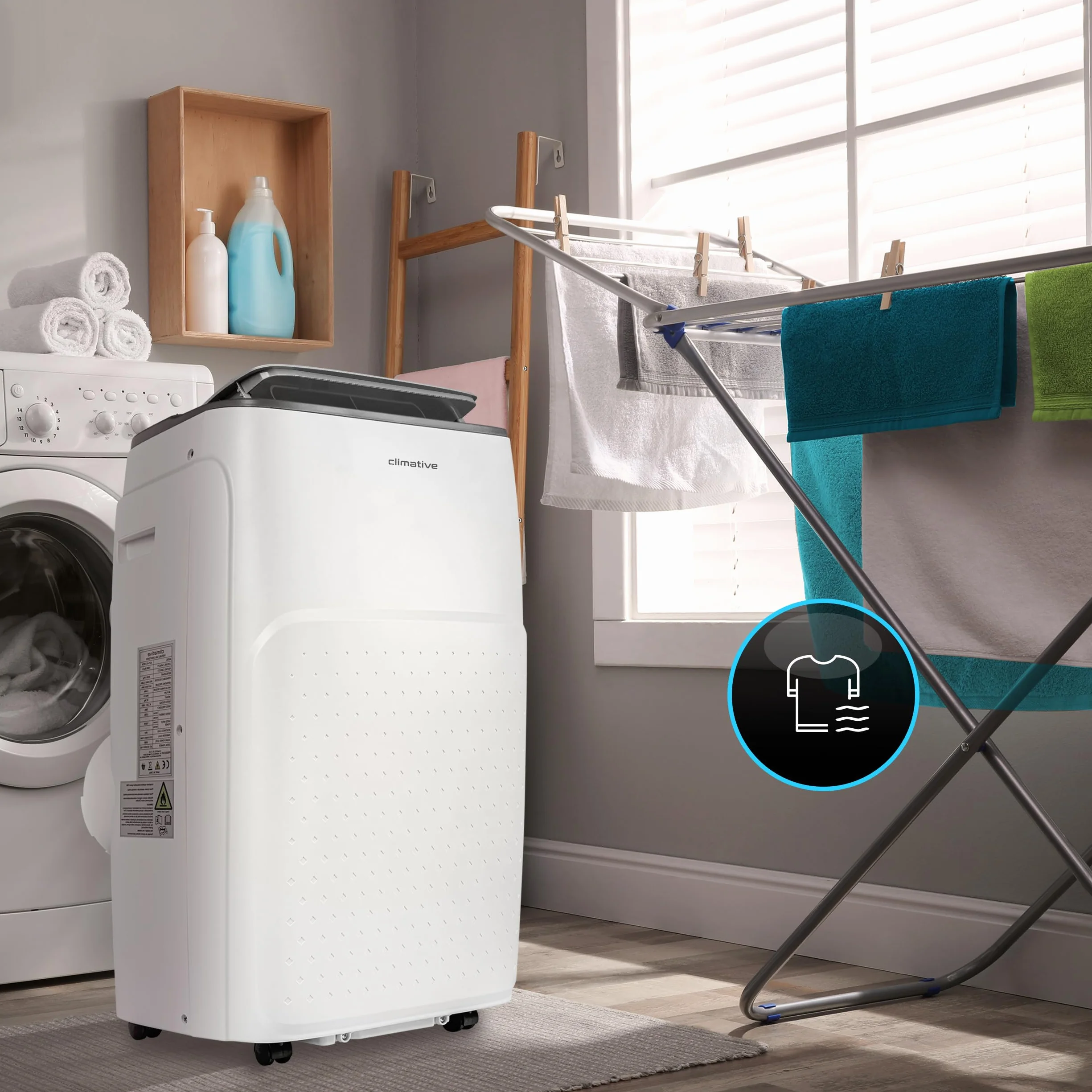 Climative AC41-S JET WiFi Klimatyzator przenośny 4,1 kW BTU 14000 41 m² 3w1 Osuszanie Wentylacja