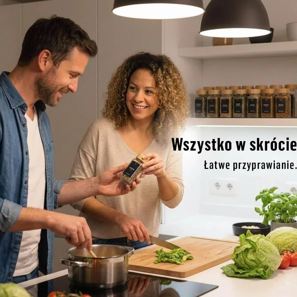 Deco haus® Słoiczki na Przyprawy z Nakrętką - Zestaw 36 sztuk - Różne Nasadki do Wytrząsarek, Lejek, Pędzelek, Etykiety i Kreda - Idealne do Naszych 4 Stojaków na Przyprawy - 120 ml, 10,8 x 4,5 cm