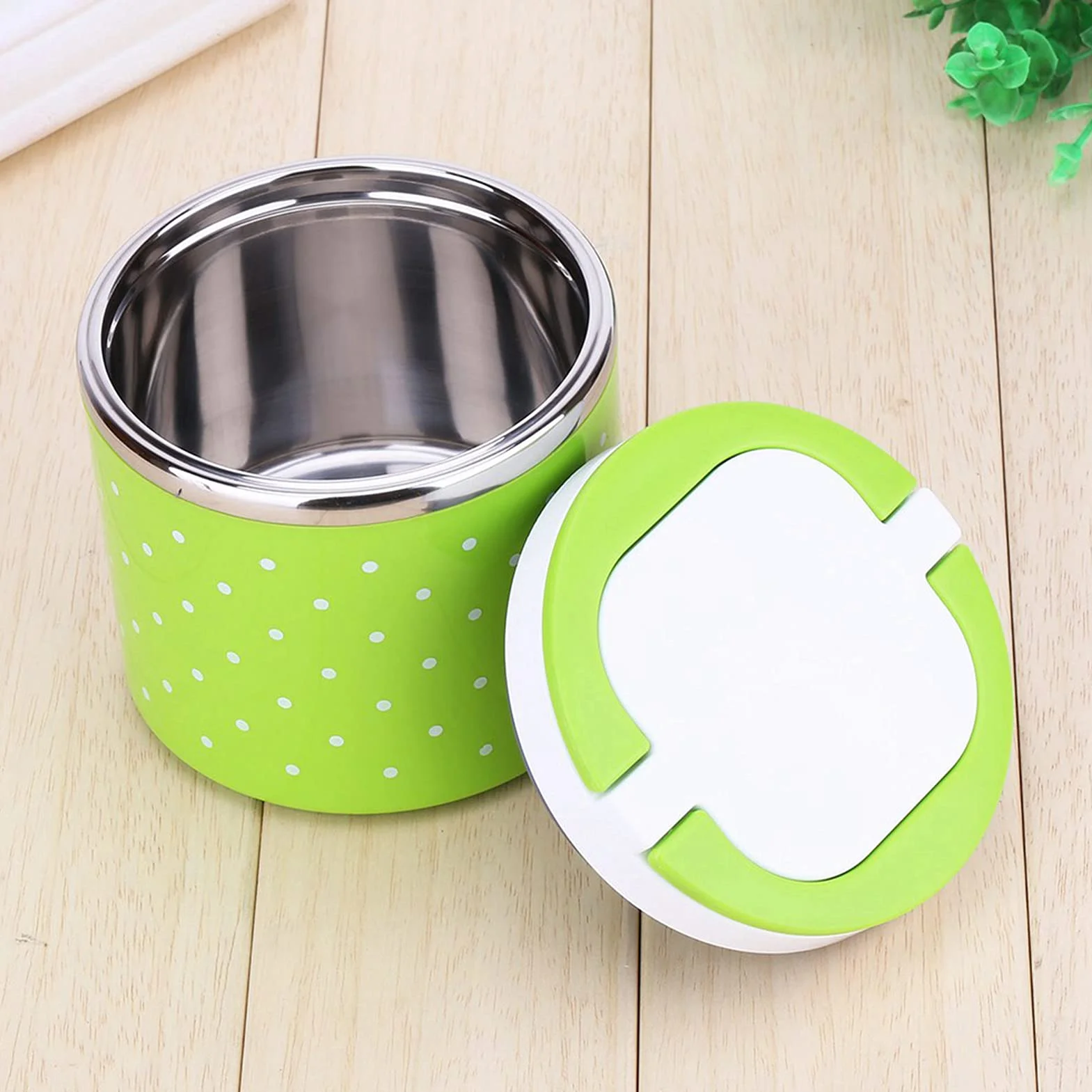 Pojemnik Termiczny na Jedzenie 630 ml ze Stali Nierdzewnej, Lunch Box Utrzymujący Ciepło dla Dorosłych i Dzieci, Szczelny Pojemnik na Posiłki, Przenośny Termos Obiadowy do Szkoły i Pracy