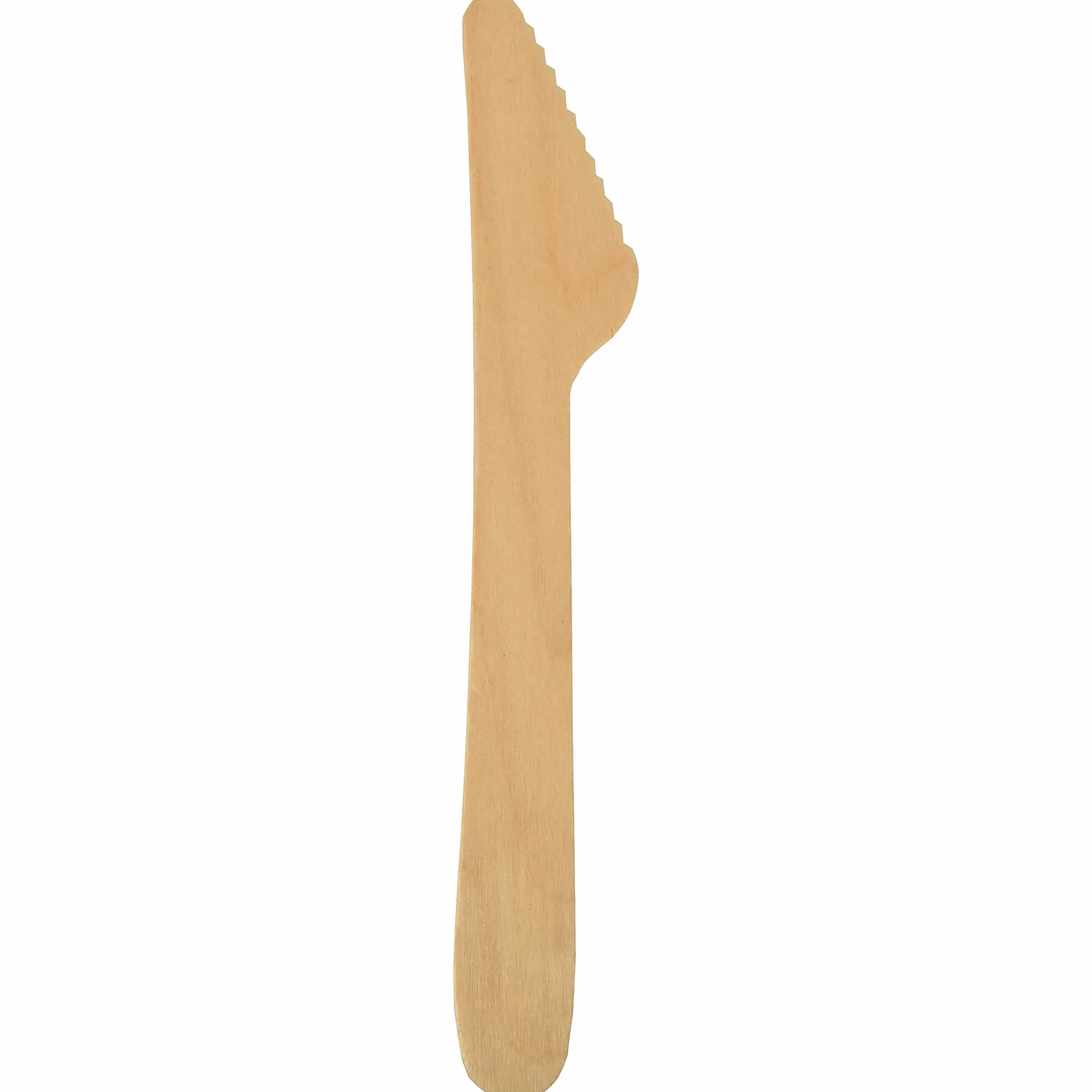 PAPSTAR Nóż, drewno "czyste" 16,5 cm. Nóż jednorazowy, drewno. Ilość: 600 szt