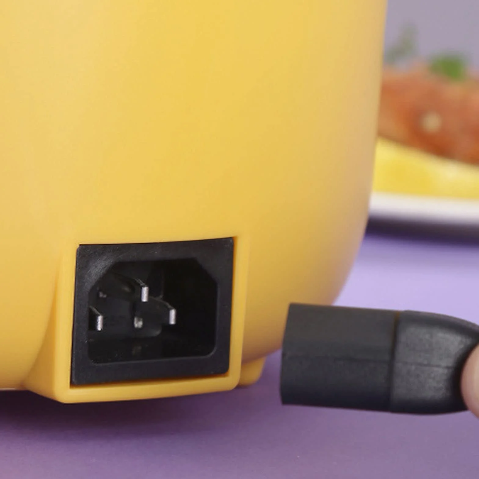 Elektryczny garnek do gotowania ryżu 1.5L przenośny żółty