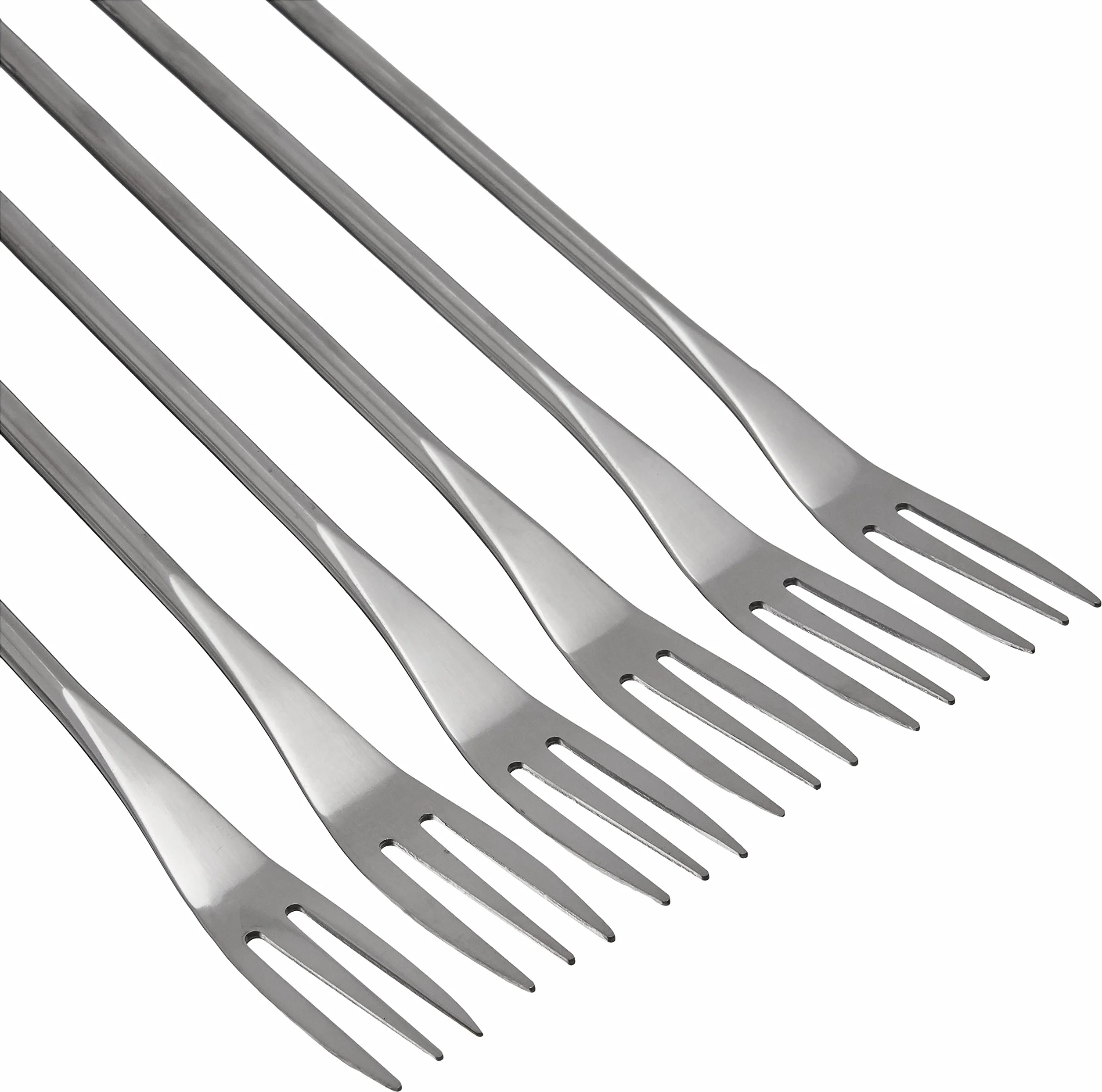 KUHN RIKON 32040 akcesoria do fondue widelczyki do fondue serowego 6 sztuk stal szlachetna