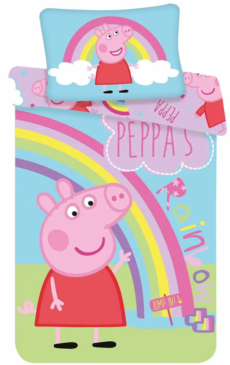 Jerry Fabrics PEP016 Pościel dla niemowląt, Świnka Peppa, 100 x 135 cm