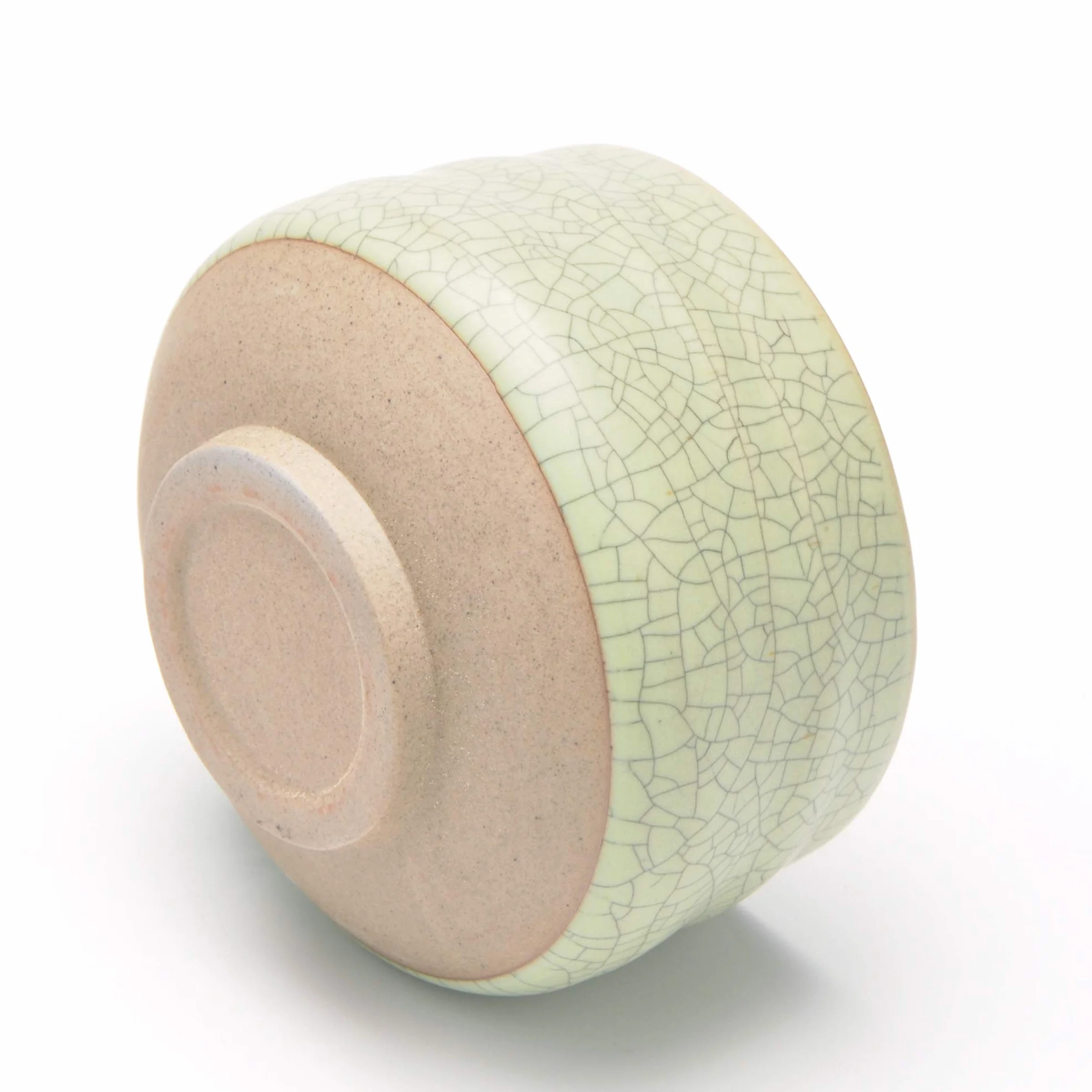 TEANAGOO Chawan Miseczka do herbaty Matcha i podstawka do trzepaczki Matcha, uchwyt Chasen, MB-6, 510 ML, matowy jasnozielony z czarnym szwem, 2 szt./opak.