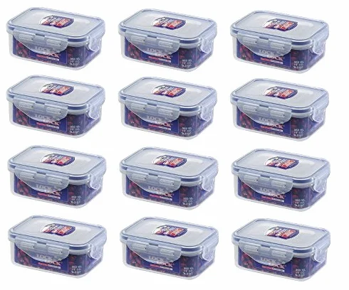 10 x zamek i zamek 350 ml 11 ml klips górny prostokątny szczelny pojemnik do przechowywania żywności