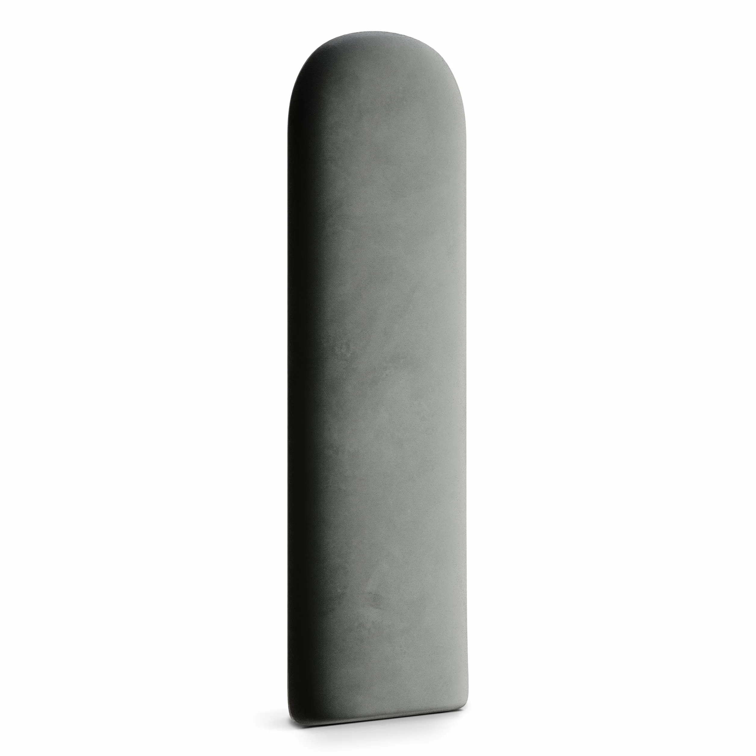 Muralo Aksamitna poduszka ścienna panel tapicerowany 30 cm x 80 cm szara