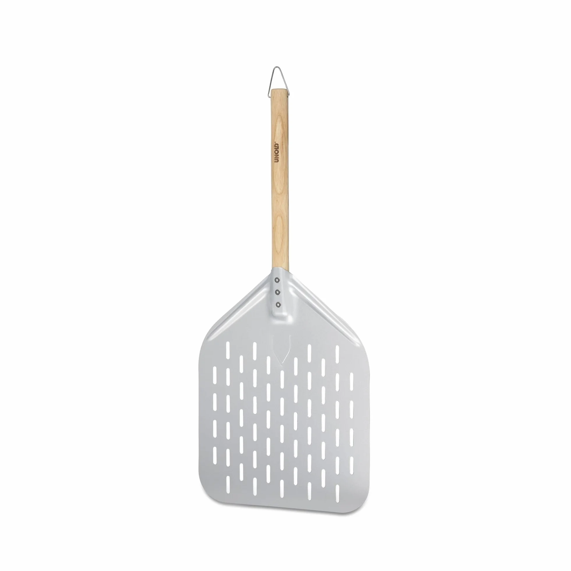 UNOLD Pizza Peel 6881620 | Szpilka do pizzy wykonana z aluminium z drewnianym uchwytem idealna pizza Oven Luigi 68816 | długość uchwytu 35 cm, rozmiar buta 40 x 30 cm