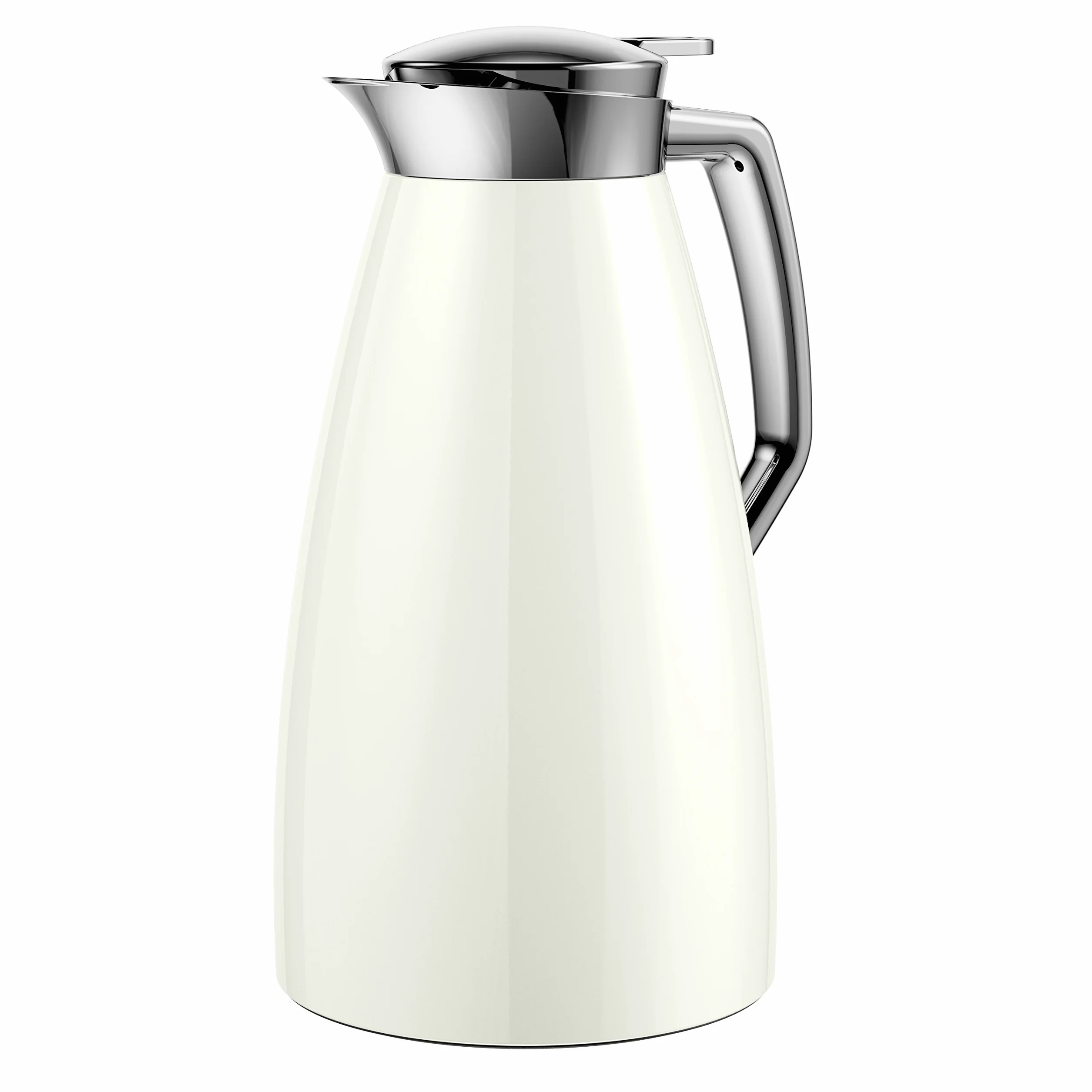 Emsa 514185 Plaza Quick-Tip dzbanek próżniowy, 1,0 l, lodowa biel, 1