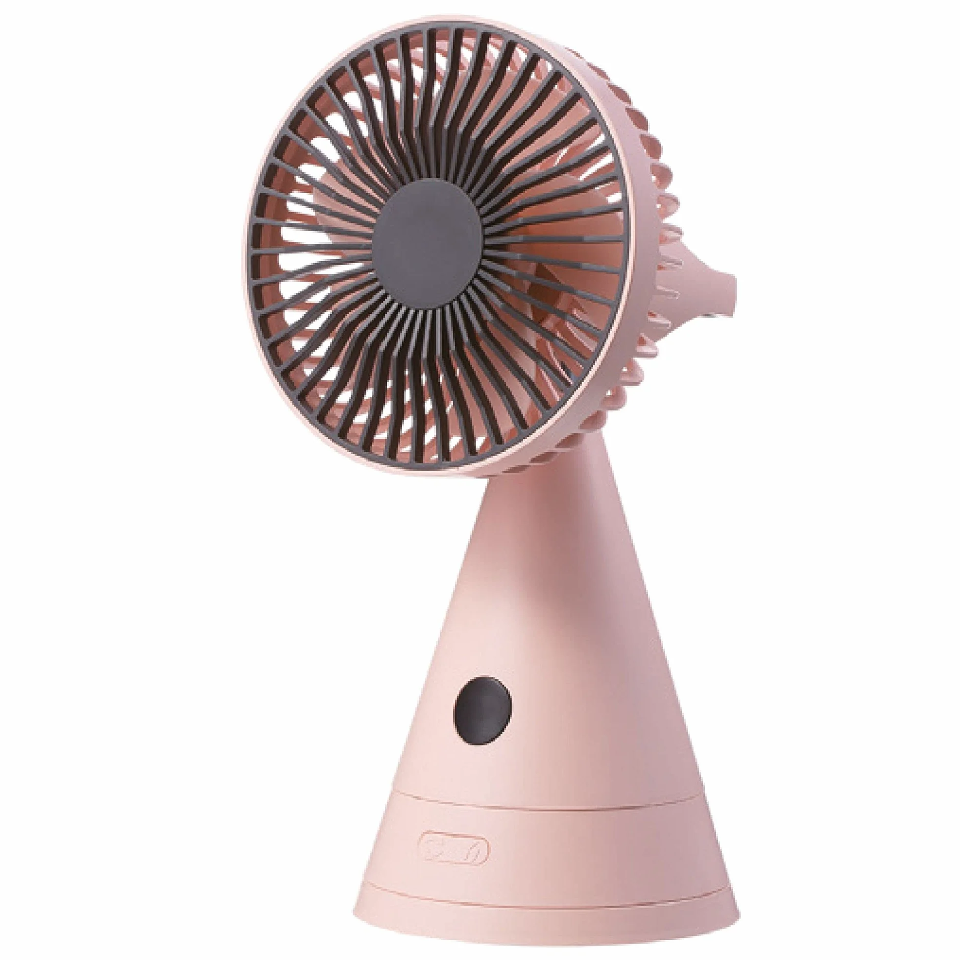 VITAMMY DREAM DESK FAN RÓŻOWY Mini wentylator biurkowy USB, 3 tryby, z lustrem i LCD