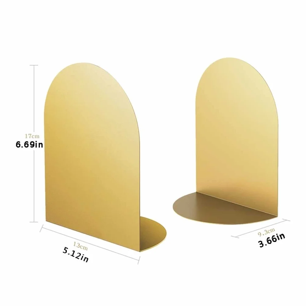 Książka End Metal, Metalowe podpórki do książek 1 para domowego biura(A)