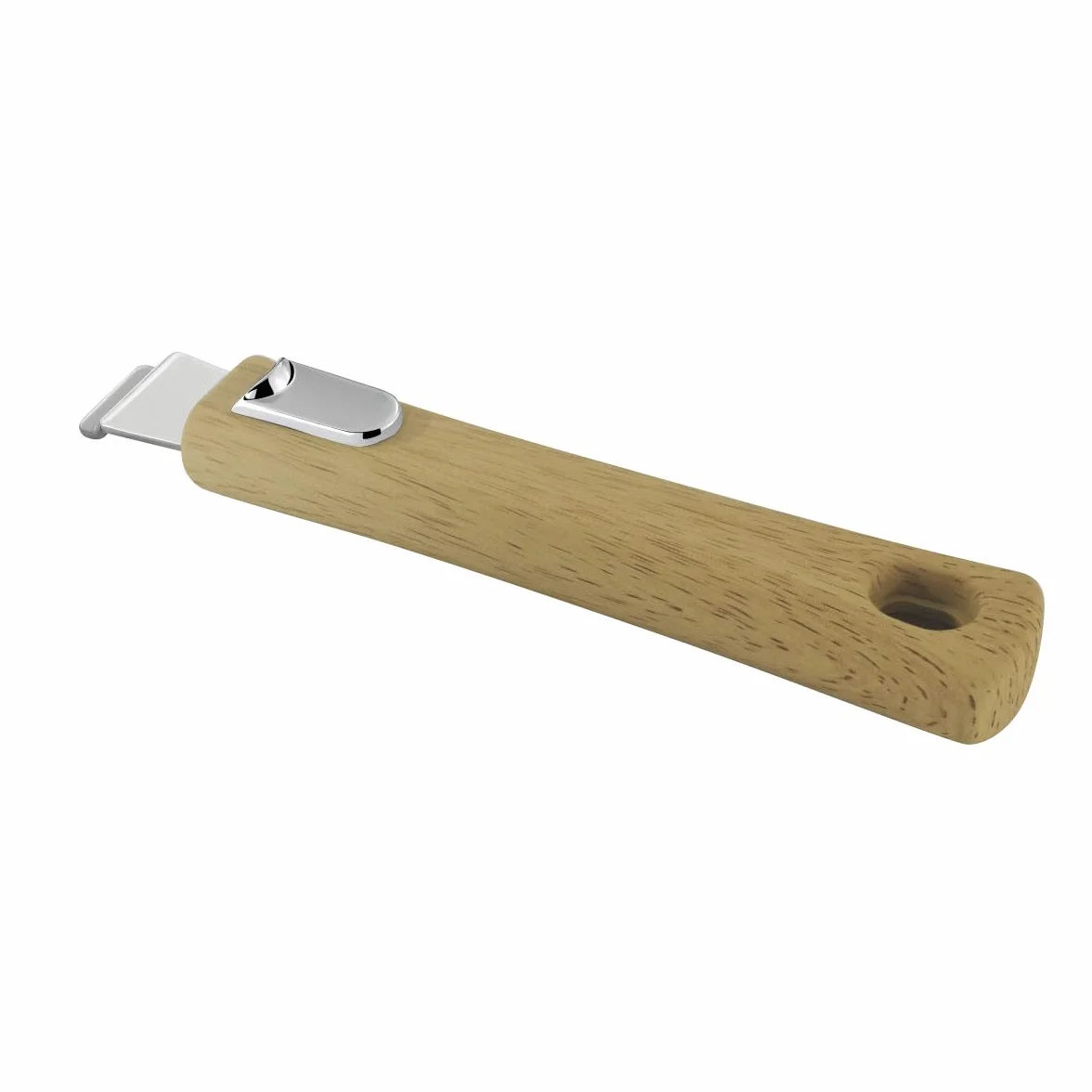 CUISINOX - Malice - 2 patelnie 2 i 24 cm z powłoką ceramiczną i uchwytem z jasnego drewna - Spód sandwich - Kompatybilny ze wszystkimi kuchenkami indukcyjnymi - Stal nierdzewna 18/1 - Wykończenie na