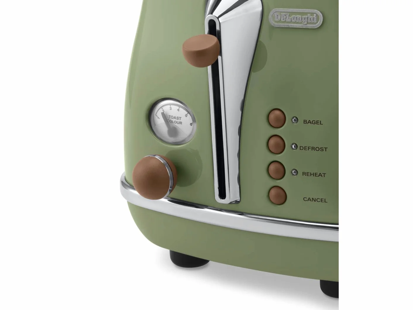 De'Longhi CTOV 2103.GR Icona Vintage toster, zielony