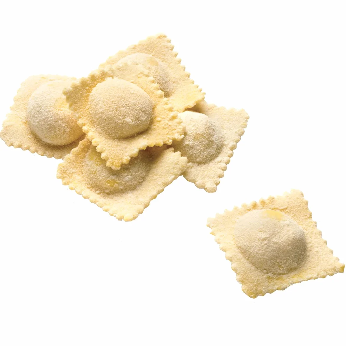 Metaltex Zestaw 2 stempli i foremek do ravioli ze stali nierdzewnej, kwadratowe i okrągłe, stal stopowa, srebrny