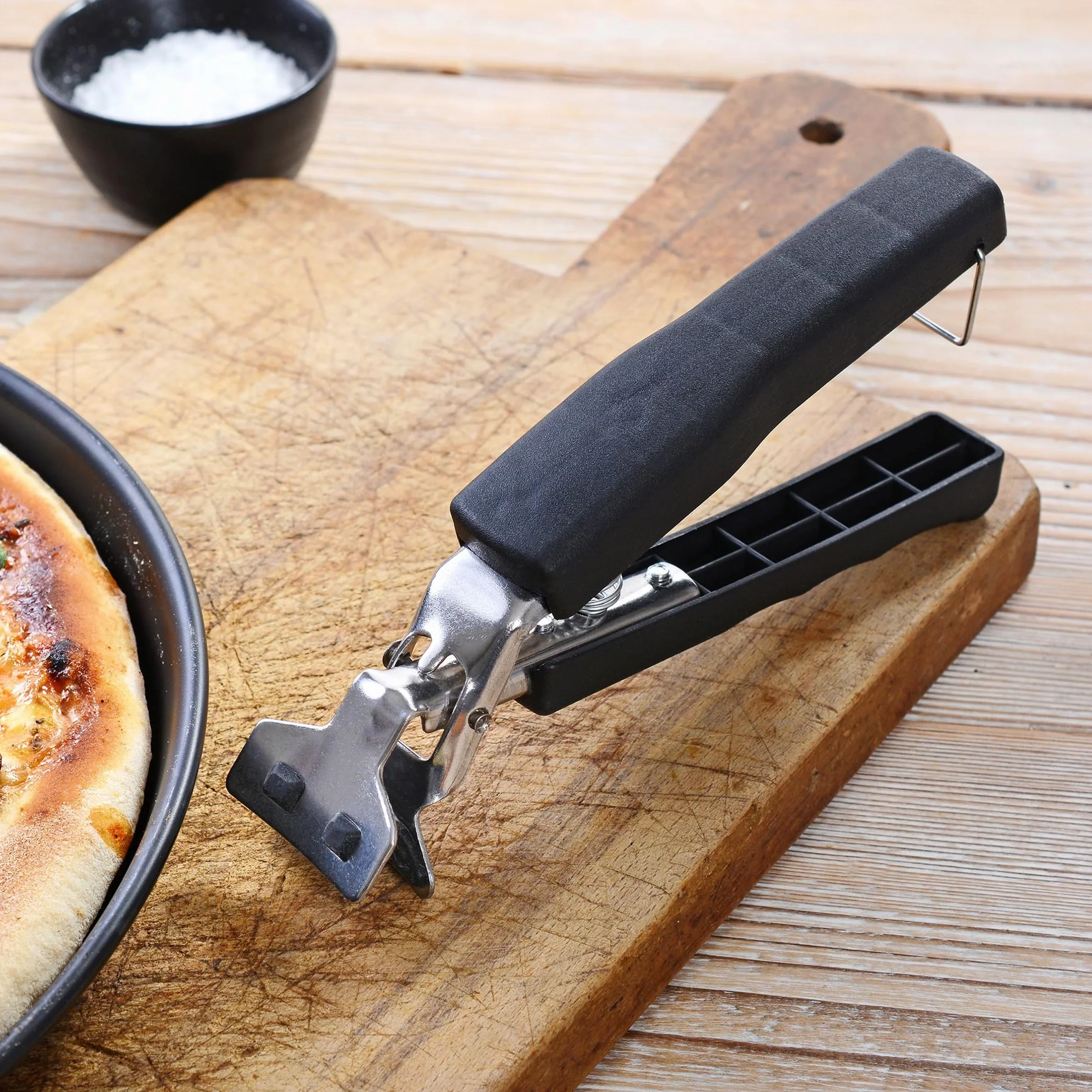 GRÄWE Szczypce do blachy do pizzy, stal nierdzewna, z osłoną silikonową