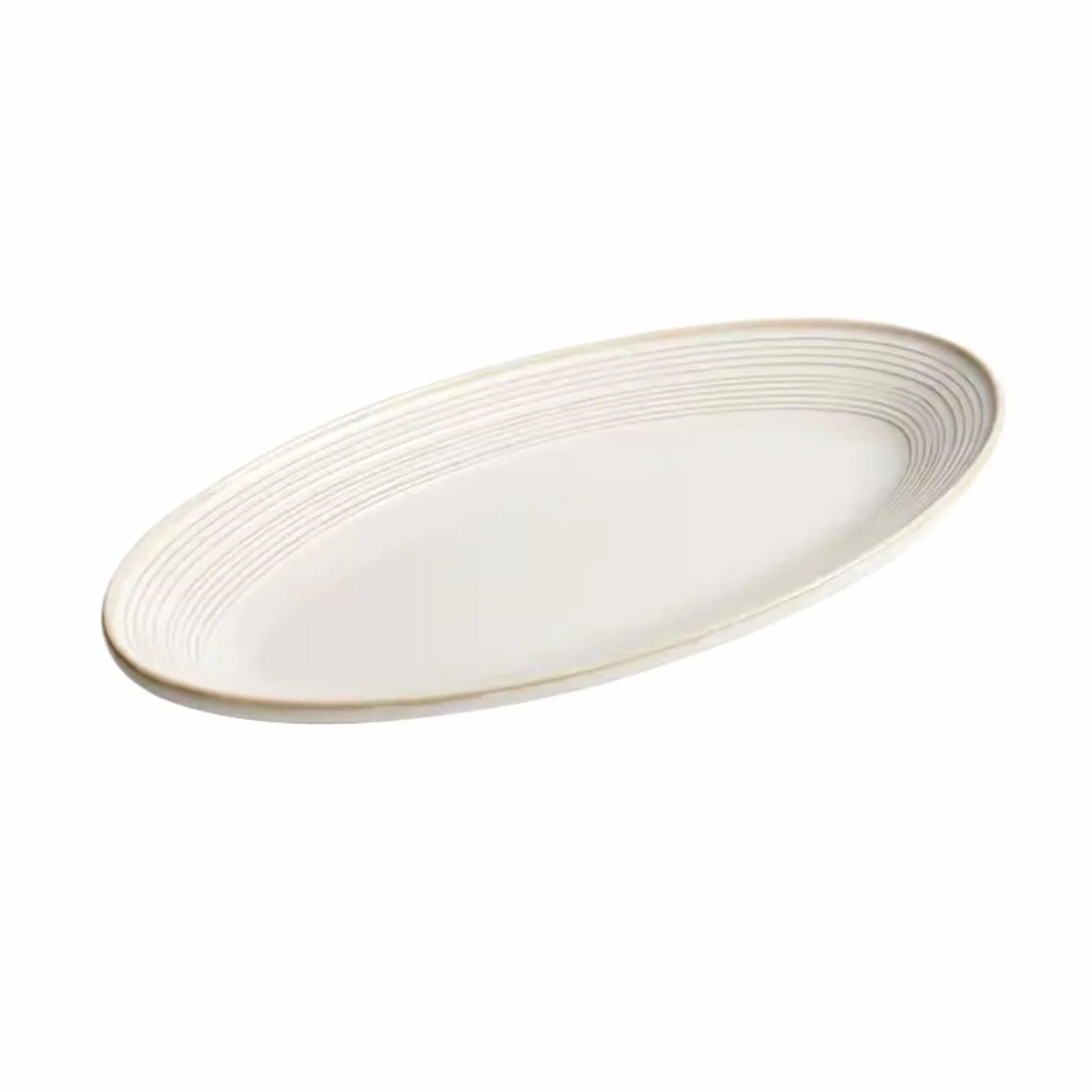 Talerz obiadowy 26 cm / 31 cm / 36 cm domowe ryby gotowane na parze duży talerz odporny na wysokie temperatury talerz obiadowy prosty owalny zastawa stołowa talerze obiadowe (36 cm)