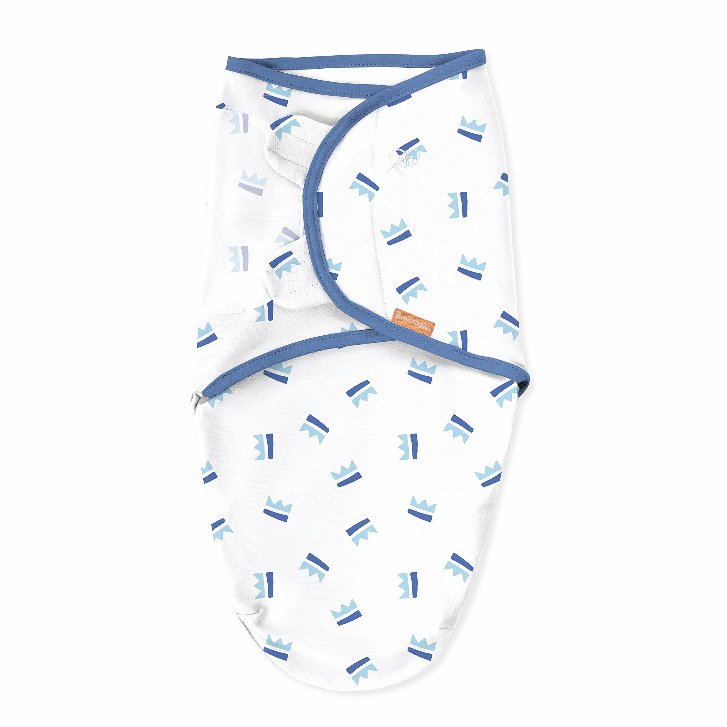 SwaddleMe Okładka, z łatwą zmianą, rozmiar mały/średni, 0-3 miesiące, 3-6 kg, długość do 66 cm, 2 szt. w opakowaniu z zamkiem błyskawicznym Easy Change (Crown)
