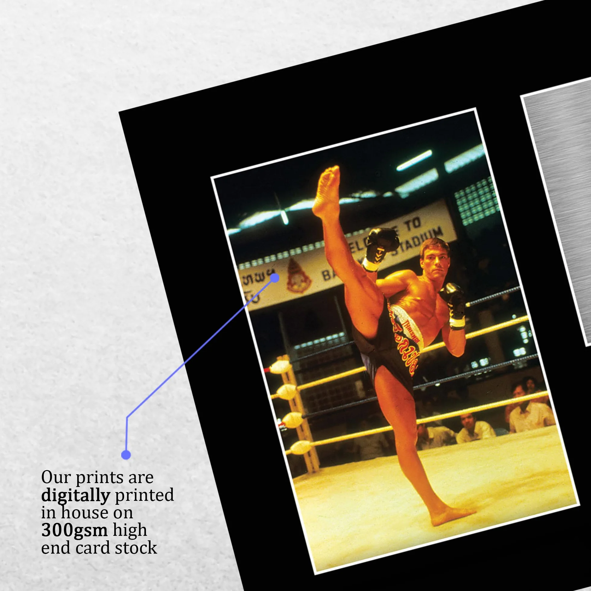 HWC Trading A4 Jean Claude Van Damme Kickboxer Prezenty Drukowane Podpisane Zdjęcie Z Autografem Dla Fanów Pamiątek Filmowych