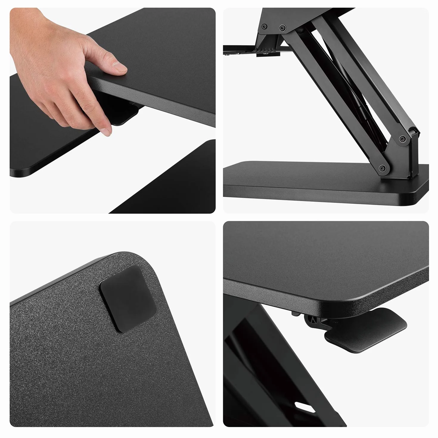 Maclean MC-882 Podstawka na Monitor i Klawiaturę z Sprężyną Gazową Ergonomiczna