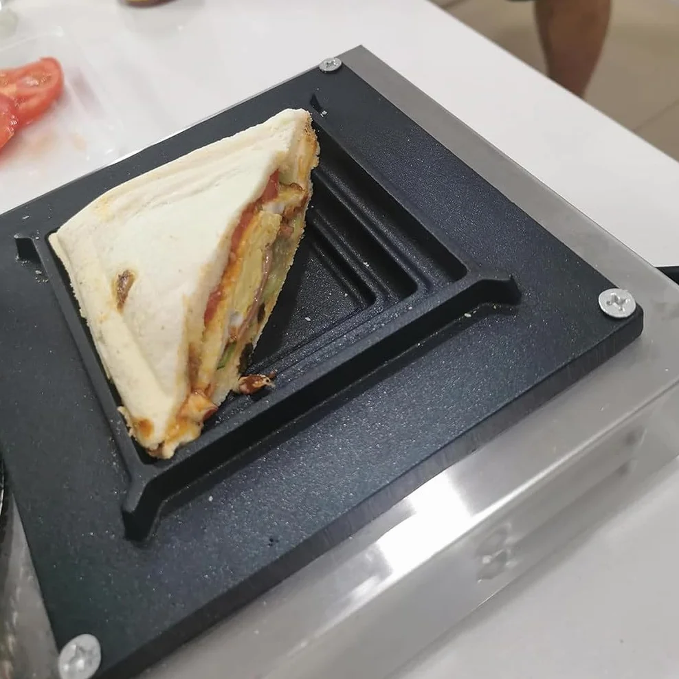 Zdrowy grill z prasą do panini i tosterem do kanapek Toster ze stali nierdzewnej | 50°C-300°C Temperatura | Do gotowania warzyw/mięsa/naleśników