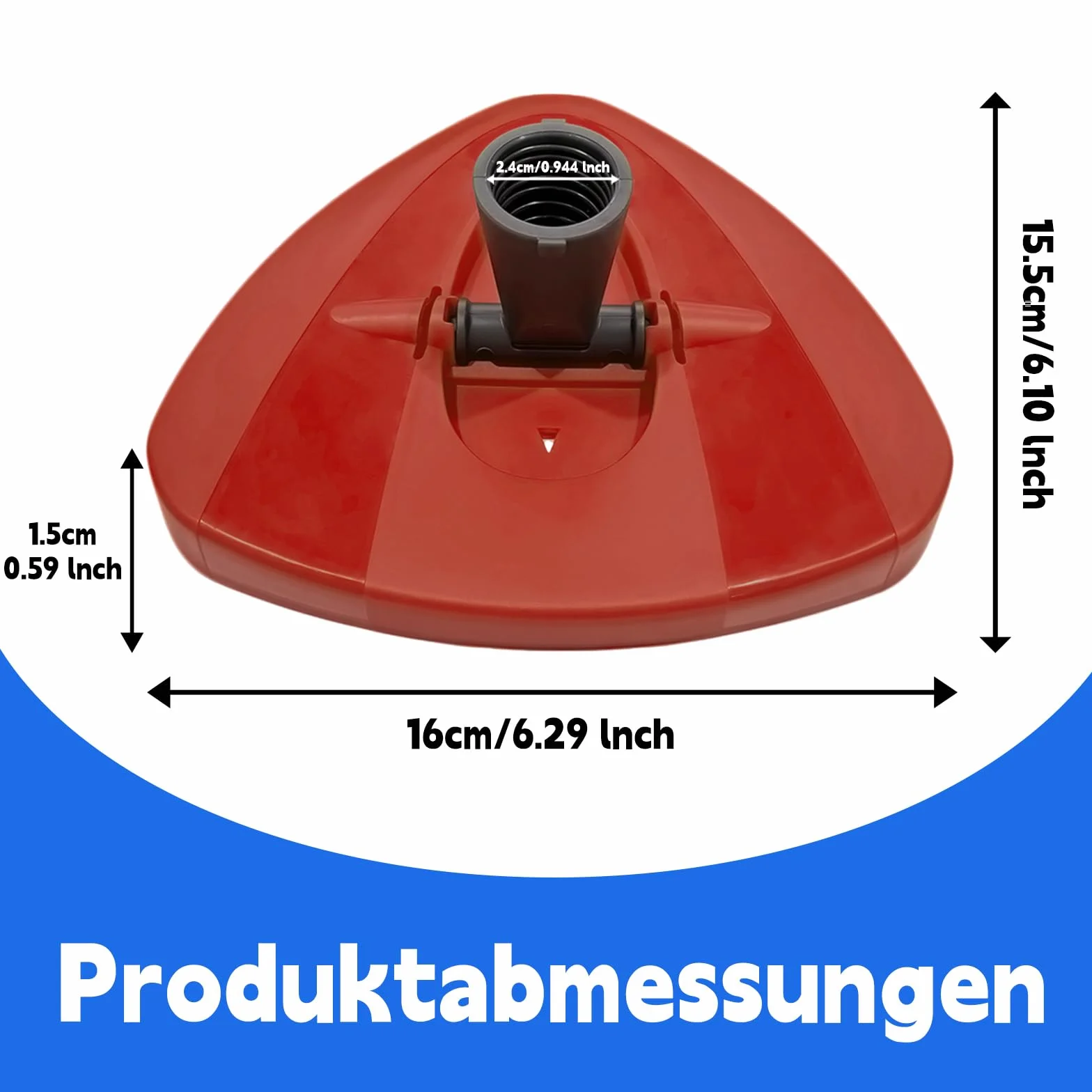 EasyWring Wymienna Podstawa Plastikowa do Mopa Obrotowego Trójkątnego z Mikrofibry