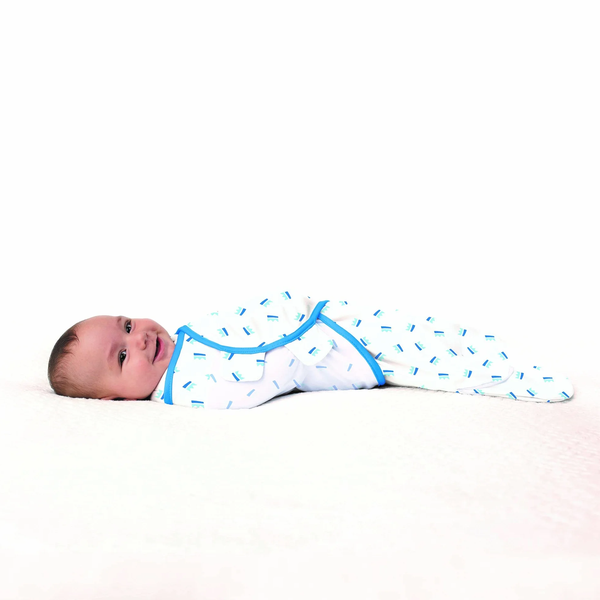 SwaddleMe Okładka, z łatwą zmianą, rozmiar mały/średni, 0-3 miesiące, 3-6 kg, długość do 66 cm, 2 szt. w opakowaniu z zamkiem błyskawicznym Easy Change (Crown)