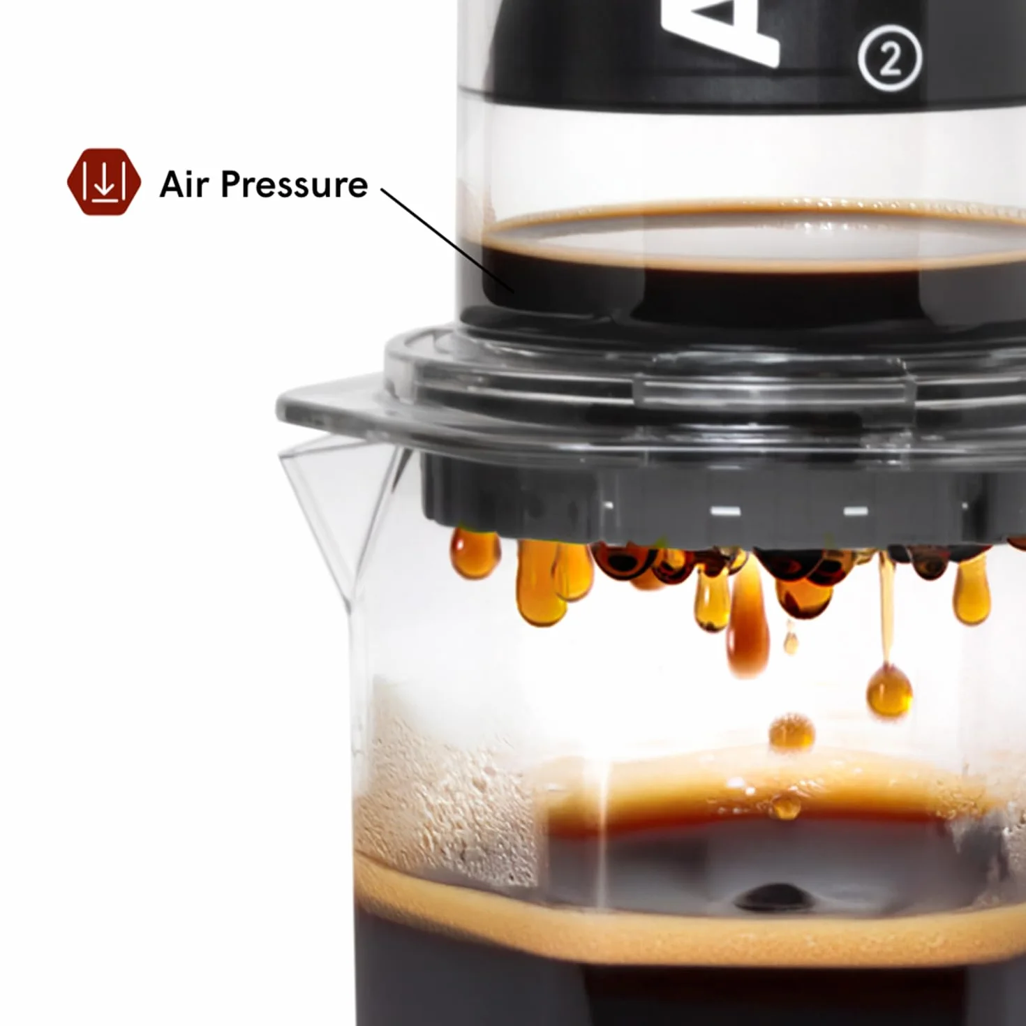 AeroPress Clear XL Coffee Press, duży uniwersalny French Press, ręczny ekspres do kawy w stylu espresso i pour-over, 2 min parzenia, przenośny, idealny na podróż i kemping