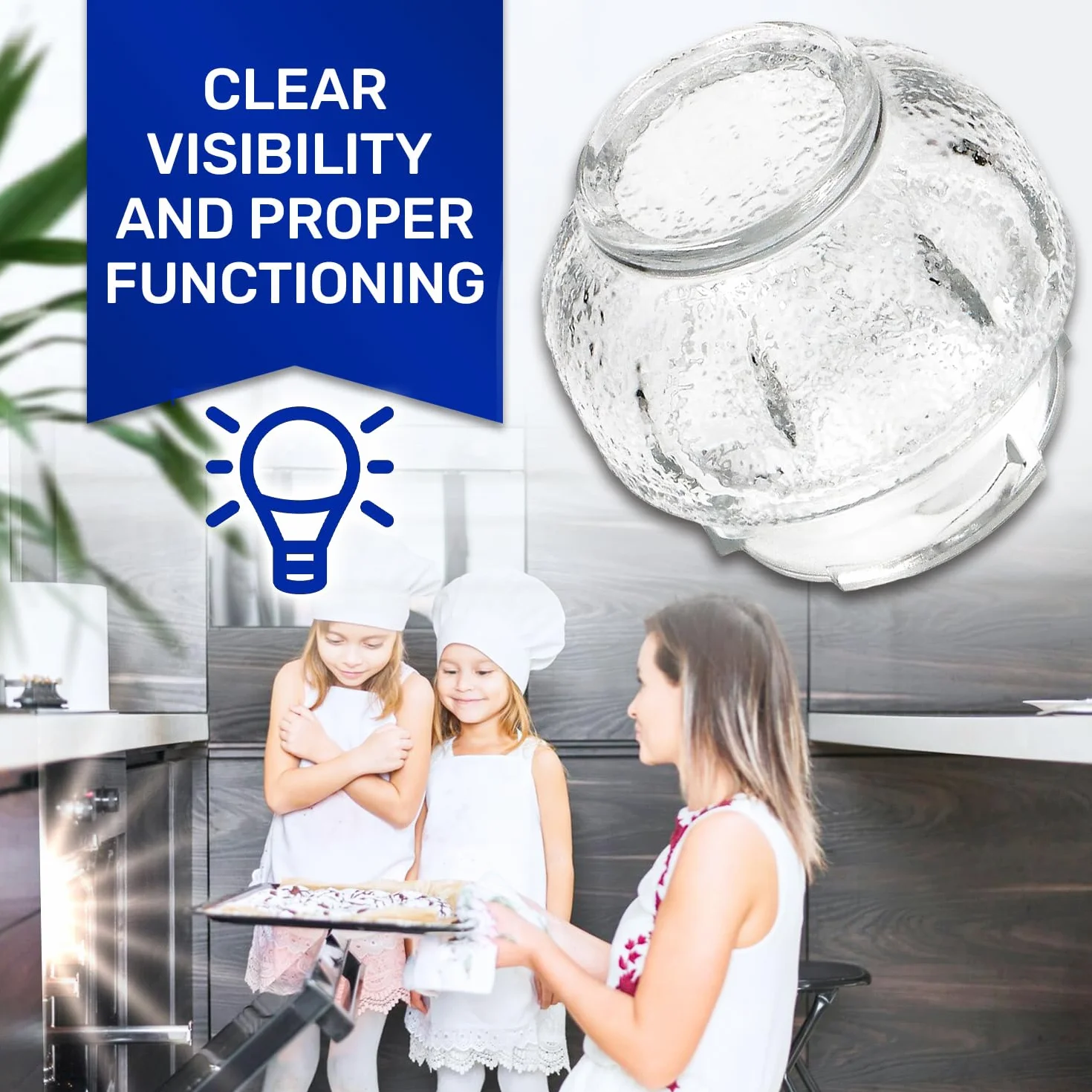 Pokrywa żarówki piekarnika w szkle z oryginalnym kodem 8087690015 dla Electrolux dla Zanussi dla AEG - MONTERAL