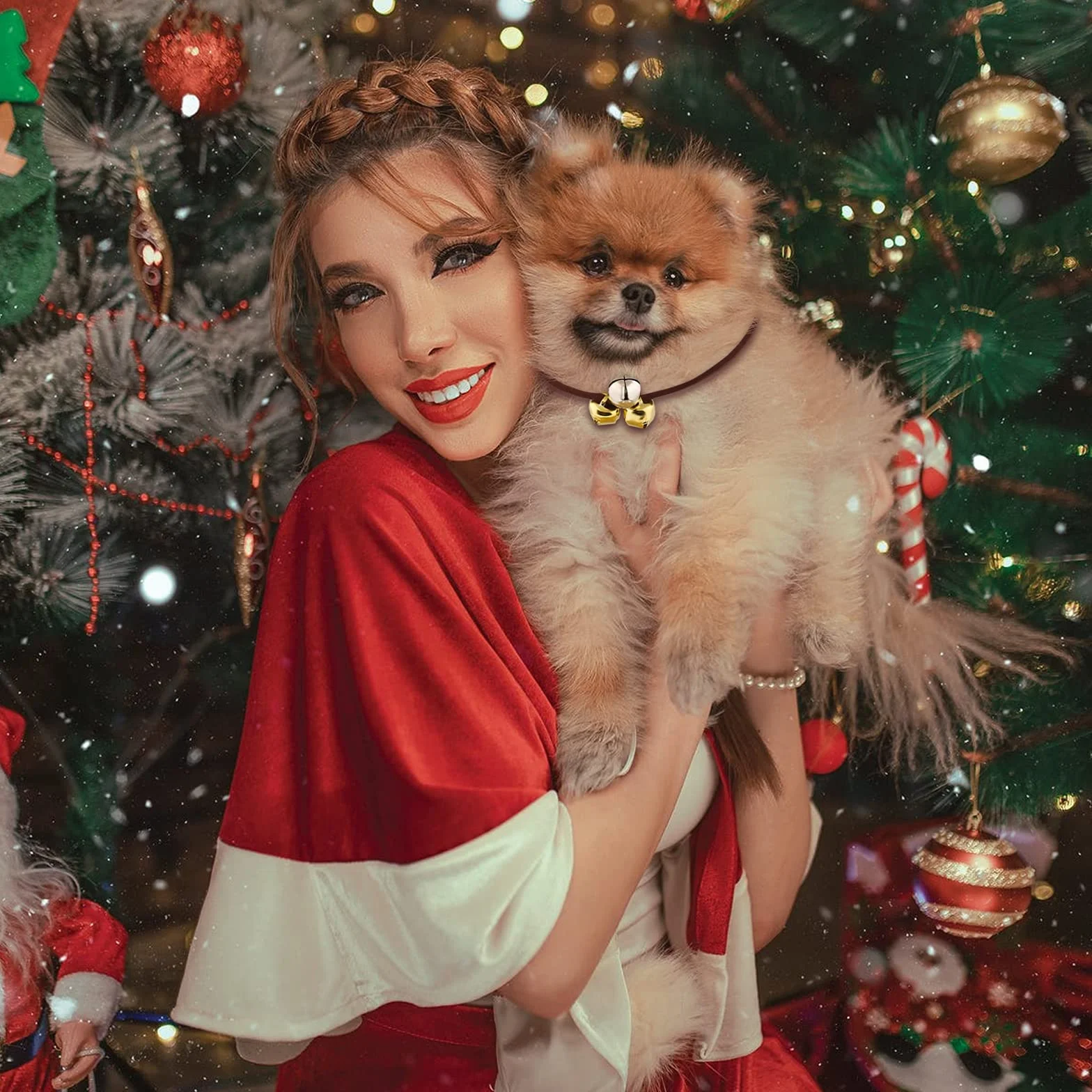 SAVITA 100szt Swiateczne Jingle Bells, Metalowe Swiateczne Mini Dzwonki do Dekoracji Swiatecznych DIY Festival (50 Sztuk Srebra i 50 Sztuk Zlota, 1,2 cm)