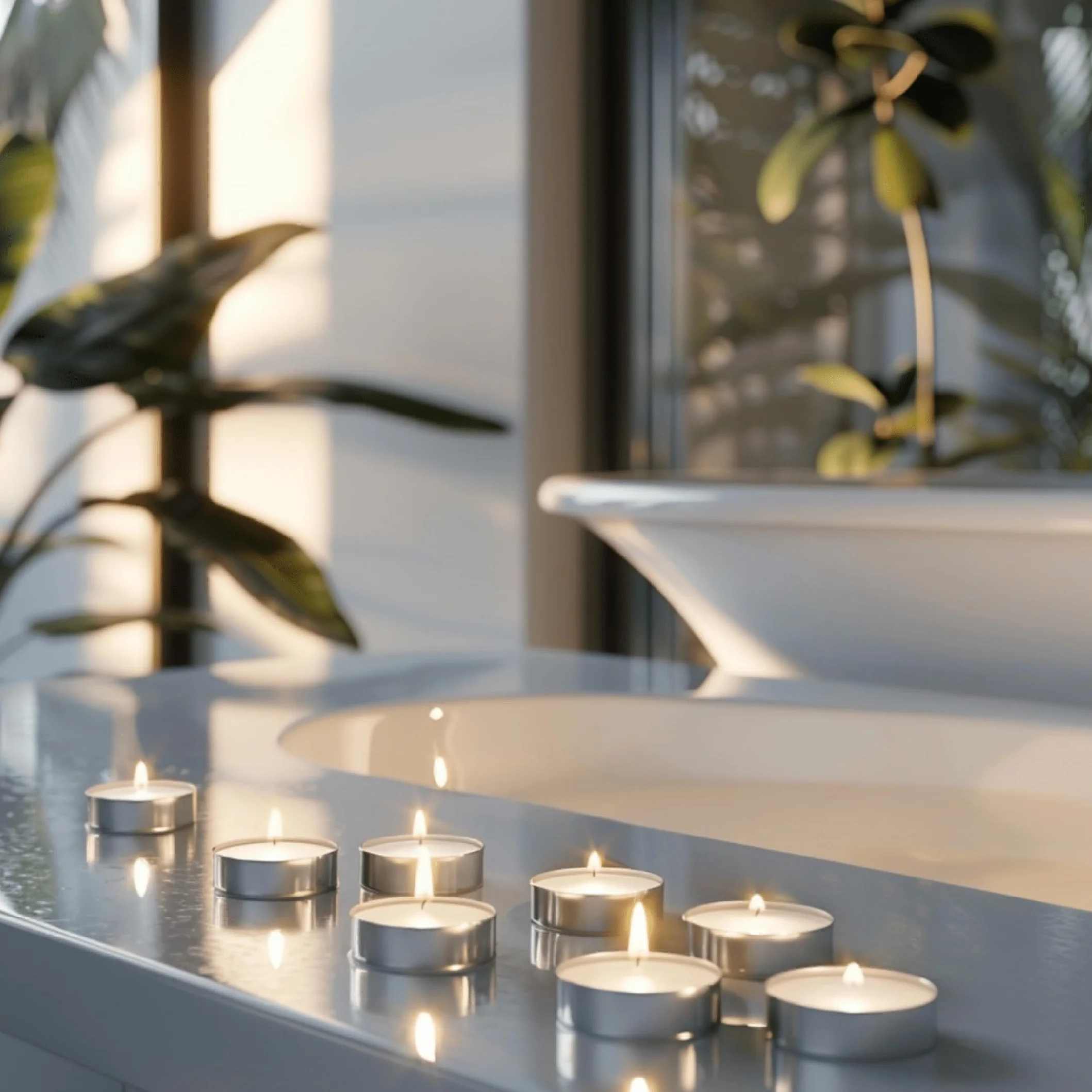 Horeca Candles - Świeczki Tealight - 8 Godziny Palenia - Zestaw 50 Białych Świeczek Tealightowych - Bez zapachu - Podgrzewacze Świeczki na Ślub, Dekoracje, Imprezę