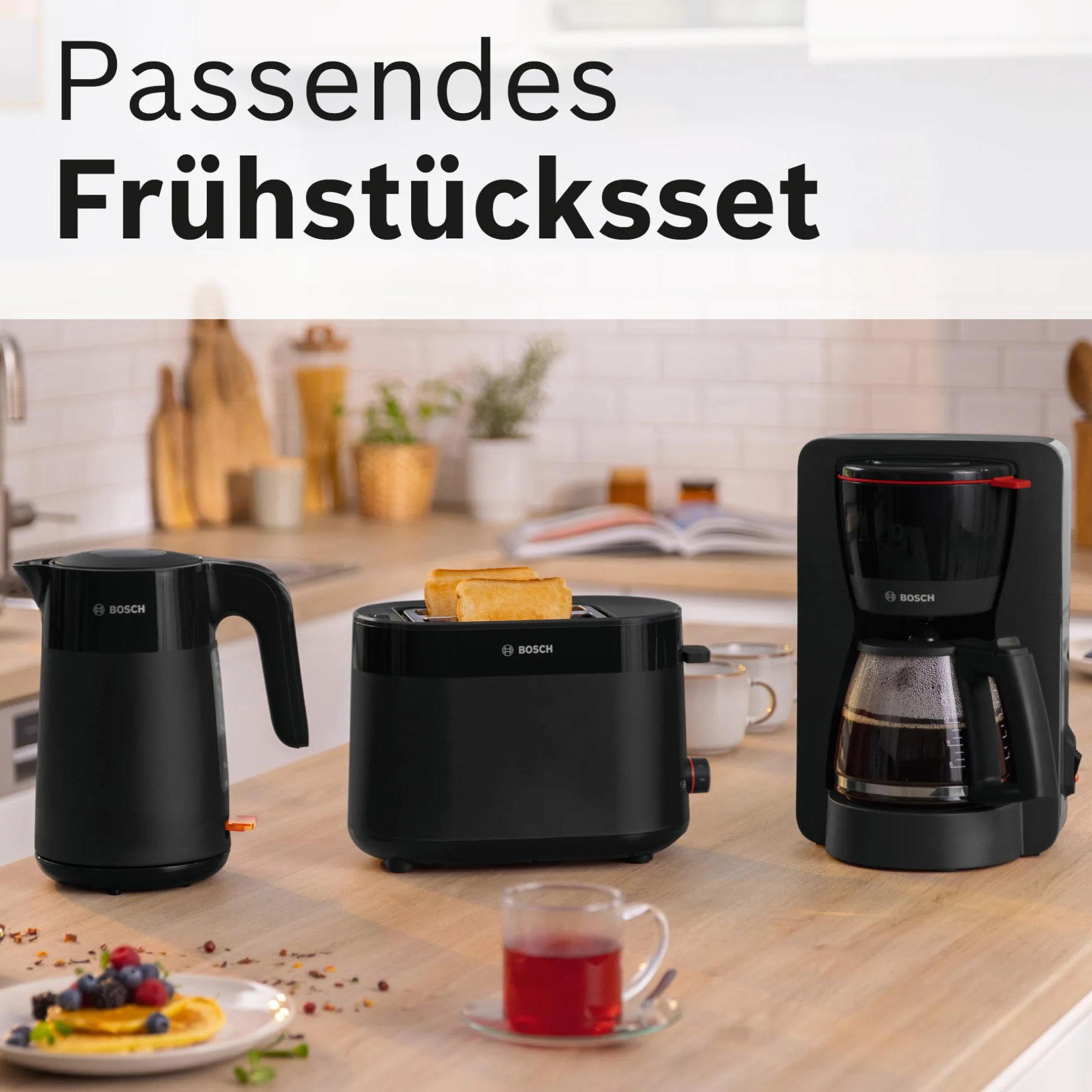 Bosch MyMoment TWK2M163 czajnik elektryczny - duży otwór - potrójne zabezpieczenie - filtr osadzający się - pojemność 1,7 l, wysokiej jakości tworzywo sztuczne, kolor: czarny