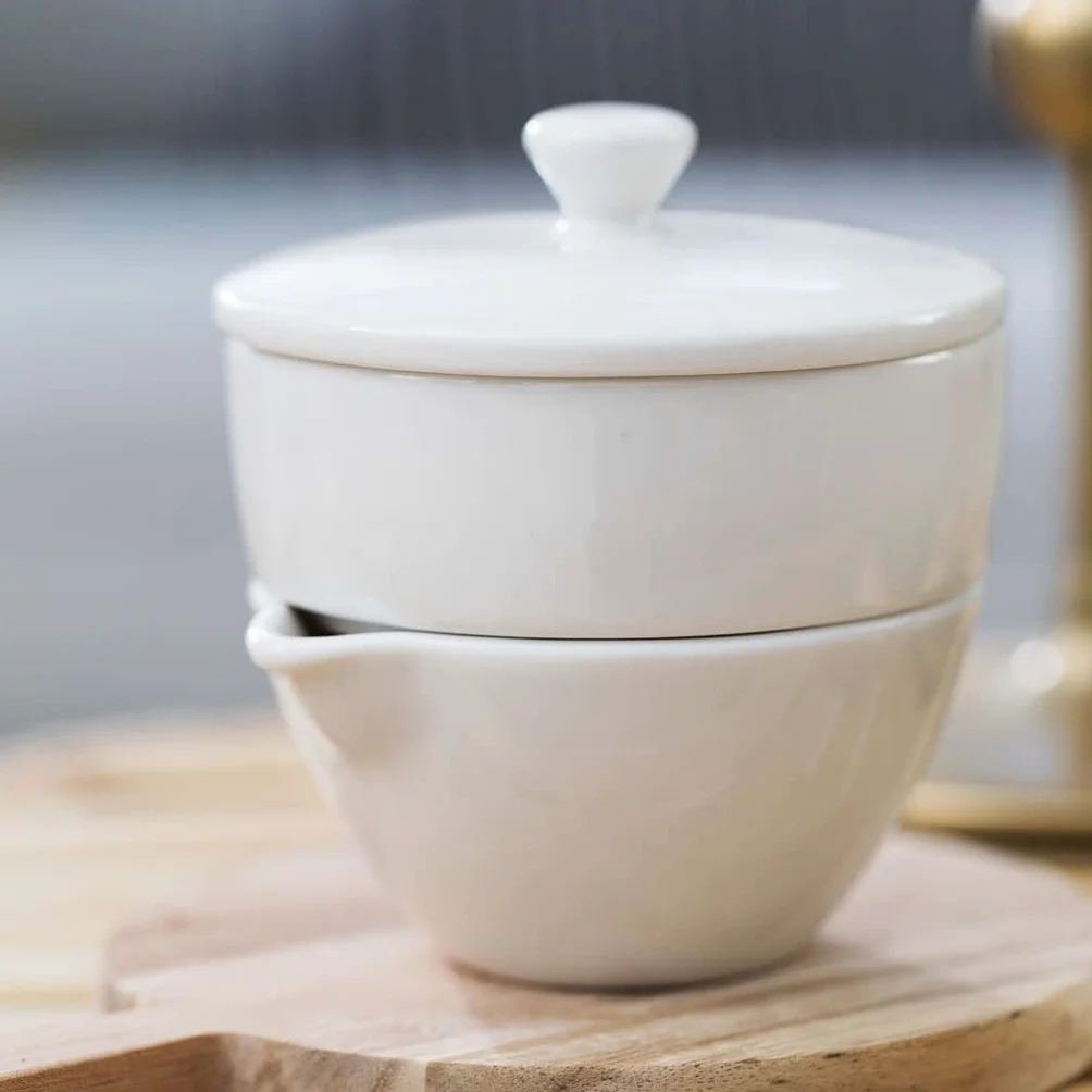 Villeroy & Boch Tea Passion cukiernica & dzbanek na mleko, porcelana premium, biała, cukiernica kazanka na mleko