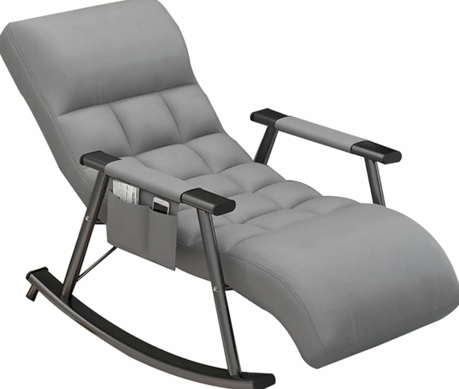 Ergonomicznie zaprojektowany fotel rekreacyjny (szary)