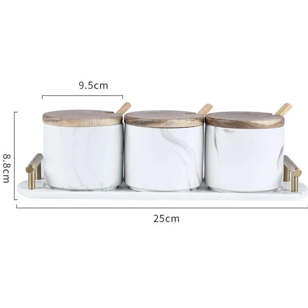Słoiki Na Przyprawy Okrągły Słoik Na Przyprawy Prosty Ceramiczny Pojemnik Na Przyprawy Dozownik Pojemnik Na Sól Pojemnik Na Przyprawy,White-One Size