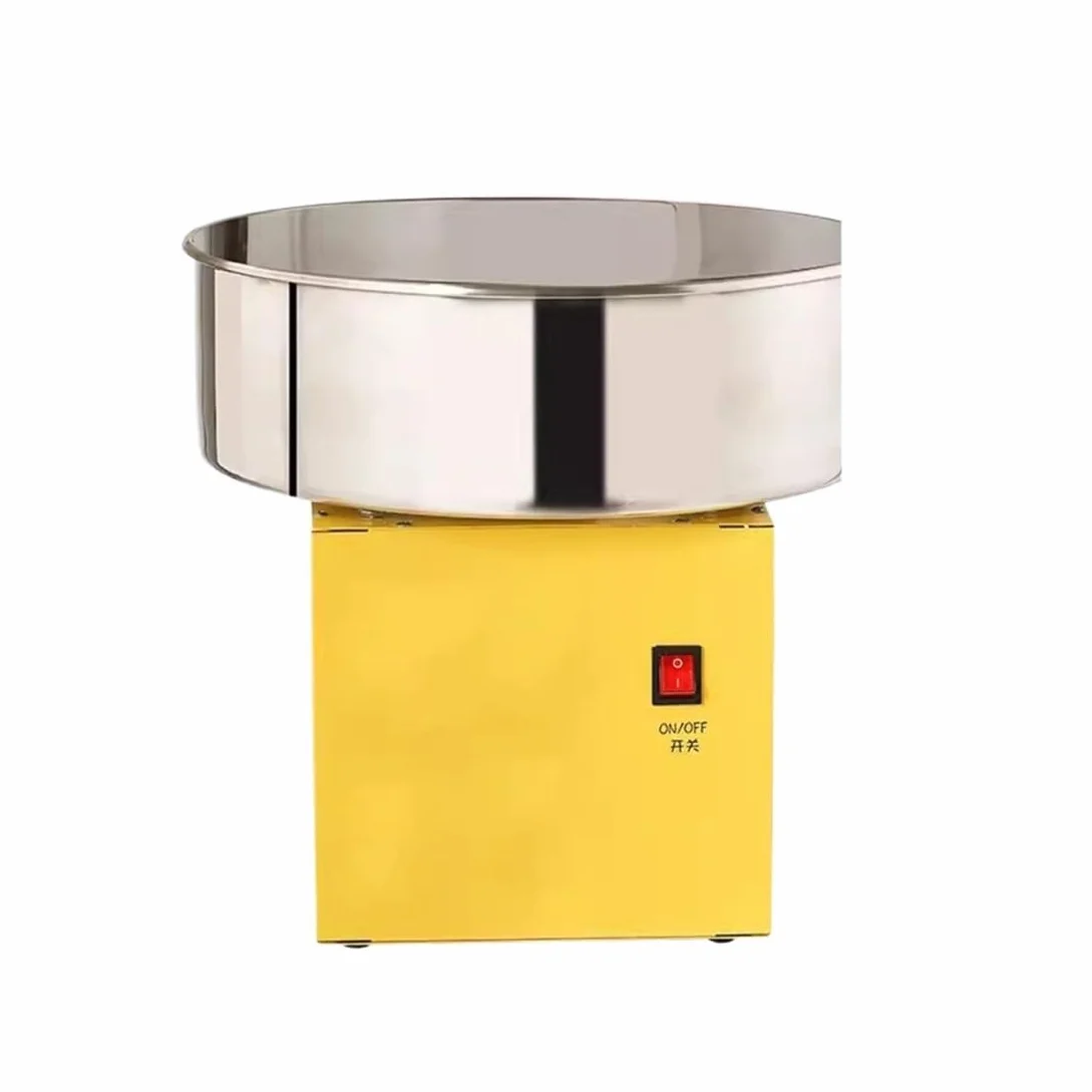 maszyna do waty cukrowej Maszyna do waty cukrowej użytku komercyjnego W pełni automatyczna fantazyjna maszyna przedsiębiorczości i ustawiania stoisk(Yellow)