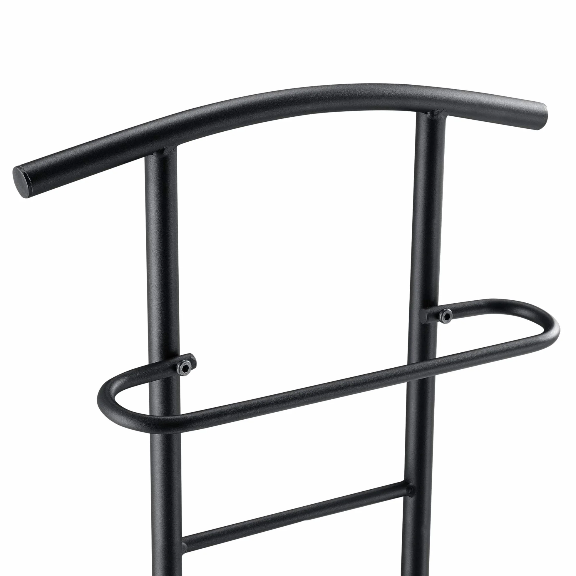 [en.casa] Wolnostojący, wyciszony, z wieszakiem na spodnie, półką, metalowy stelaż, ciemnoszary, 107 x 45 x 45 cm
