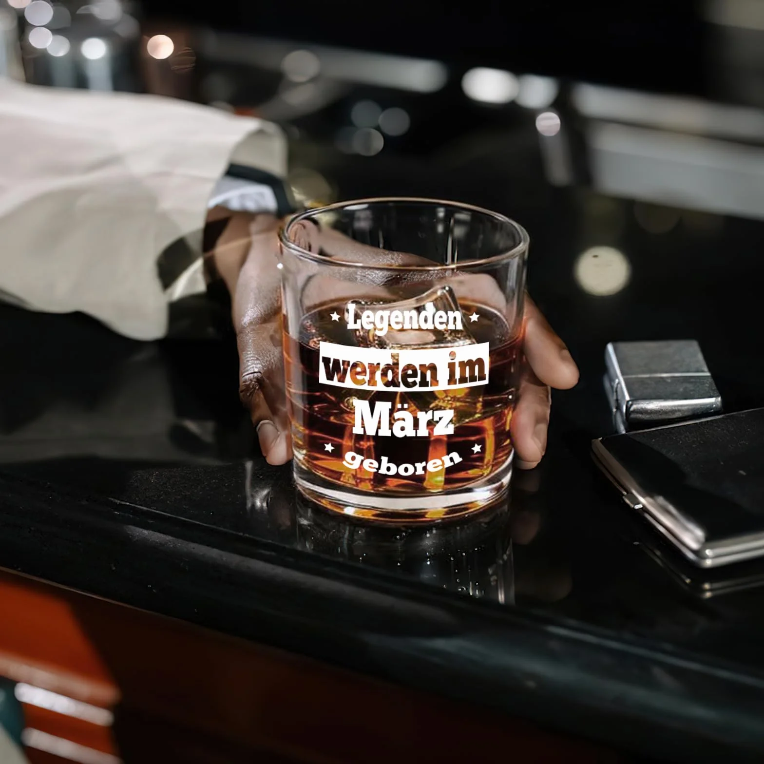 Joymaking Szklanka do whisky – prezent dla mężczyzn, prezent urodzinowy w marcu, sensowny zabawny prezent dla taty, przyjaciela, współpracownika, syna, dziadka – 300 ml