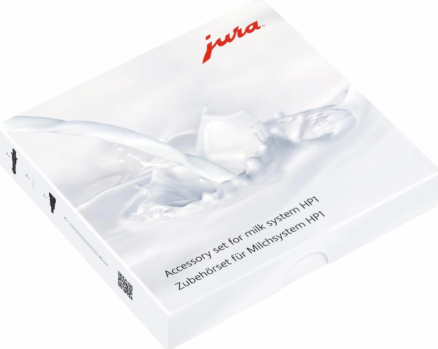 Jura Claris Smart+ Filtr do Wody, Szary, 3 sztuki & Jura Hp1 Zestaw do Systemu Mlecznego, Przezroczysty