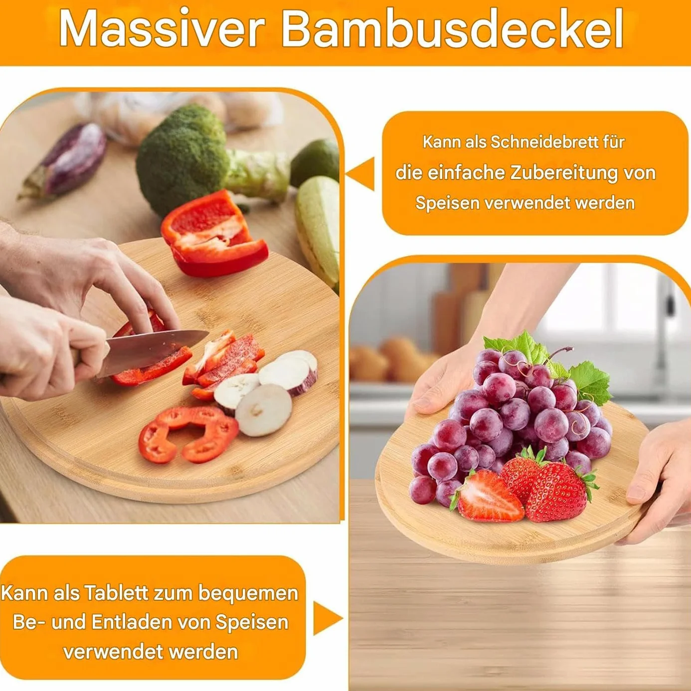 Duże Miski Na Serwowanie Sałatek Drewniane przybory kuchenne z łyżką i | Duże miski do serwowania z pokrywkami Owoce Przekąski Makaron Lunch Kolacja Gotowanie Płatki Kluski Impreza Kempin