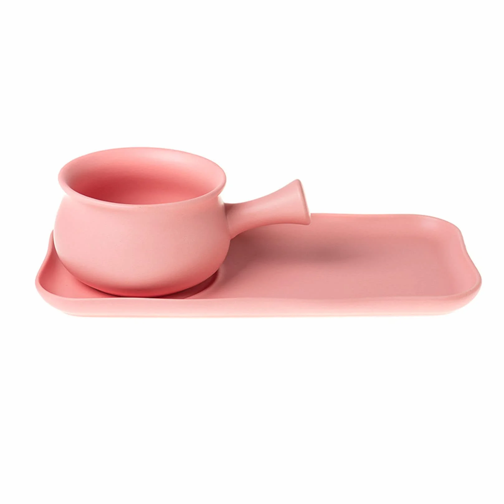 Ceramiczne miski na sałatki, Francuska zupa cebulowa z uchwytem na śniadanie, ceramiczne miski śniadaniowe i zestaw talerzy na płatki owsiane, deser owocowy, kanapka-czerwona (Size : Pink)