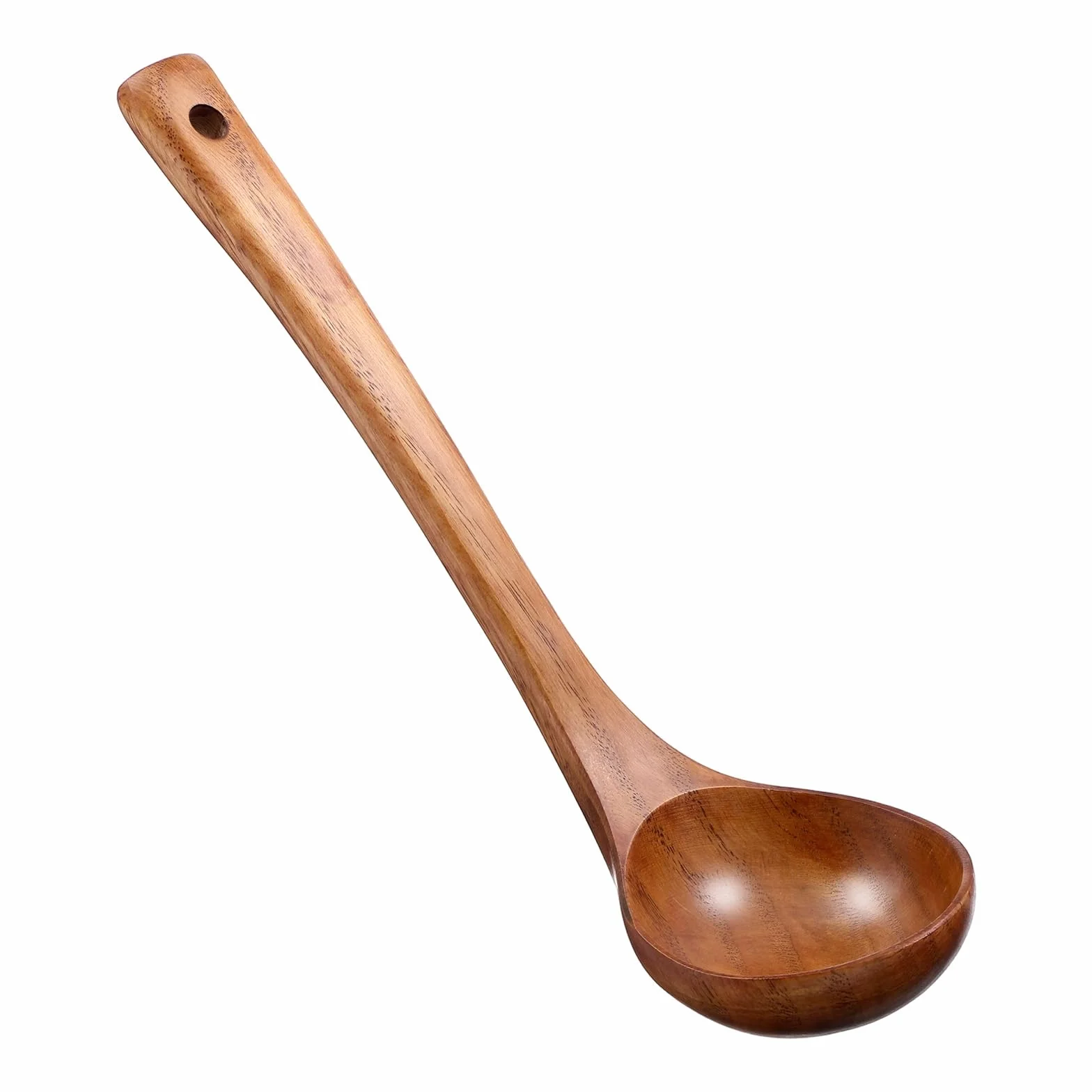 Cobee Łopatka do zupy drewniana, 28 cm długości, drewniana łyżka, duża chochla, łyżka do zupy, łyżka do zupy, łyżka do kaszy, łyżka kuchenna o