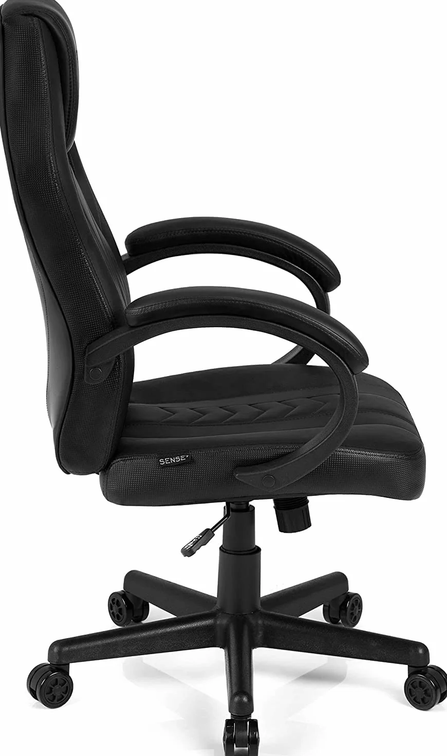 Sense7 Prism Fotel Gamingowy, Sztuczna Skóra, Czarny, 119x62x58