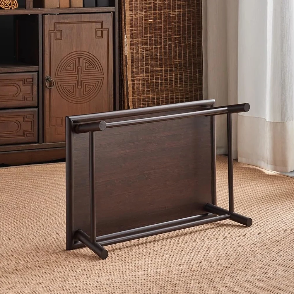 Japanese Style Wood Bench Stool Low Dining Table Floor Tea Table for Meditation