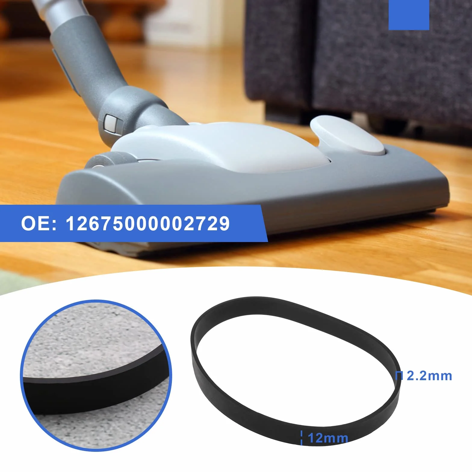Pasy do odkurzacza 12675000002729 kompatybilne z Hoover kompatybilne z Black & Decker zamienne gumowe paski napędowe akcesoria do odkurzacza