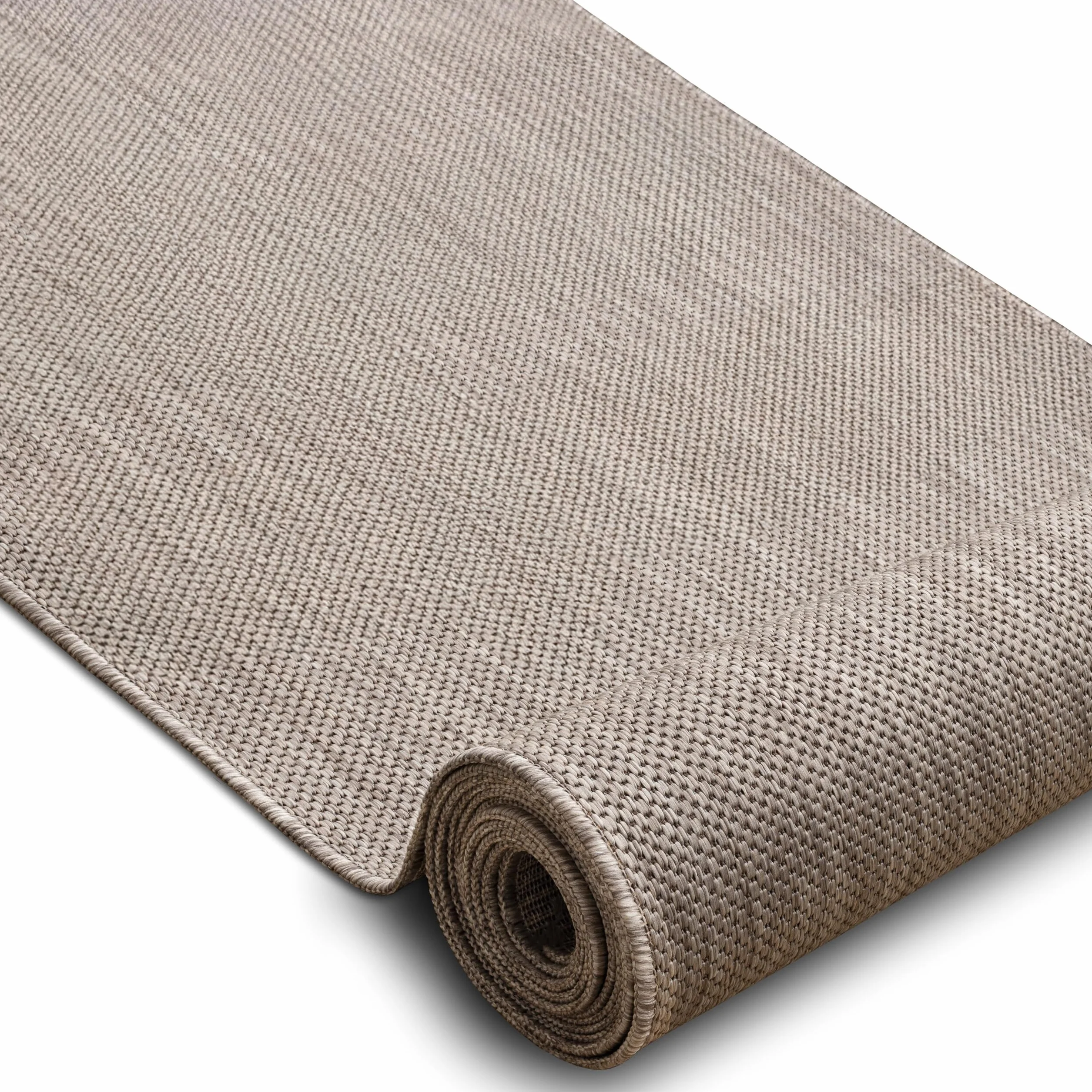 Bieżnik SISAL SION Melange płasko tkany, beżowy, 100 x 400 cm