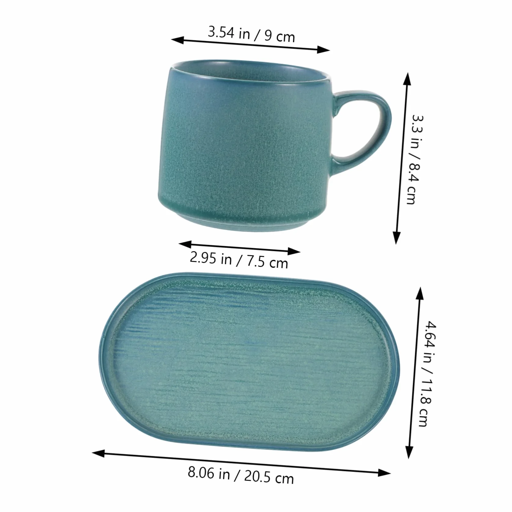 1zestaw Ceramiczny Filiżanek i Spodeczków Elegancka Filiżanka Do Kawy z Ceramiki z Podstawką Idealna Do Biura i Użytku Domowego Śniadanie Gradientowy