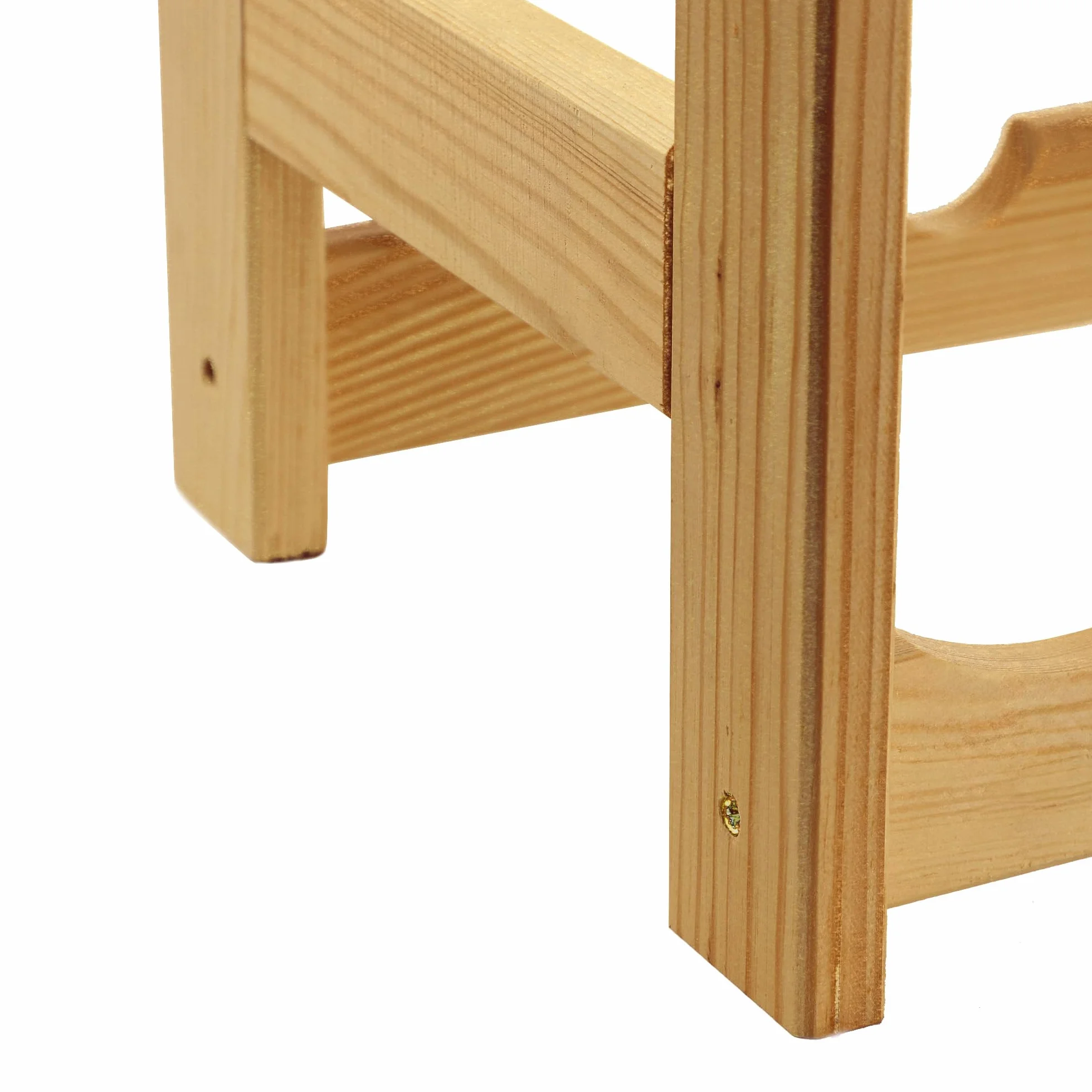 KADAX Regał na wino z drewna sosnowego, na 20 butelek, stojak do kuchni i salonu, stabilna konstrukcja, łatwy montaż, kompaktowe wymiary 53x25 cm